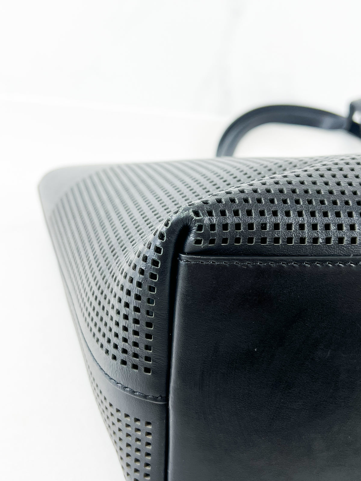 Tom Ford East/West Graphic T Perforated Leather Tote Bag
