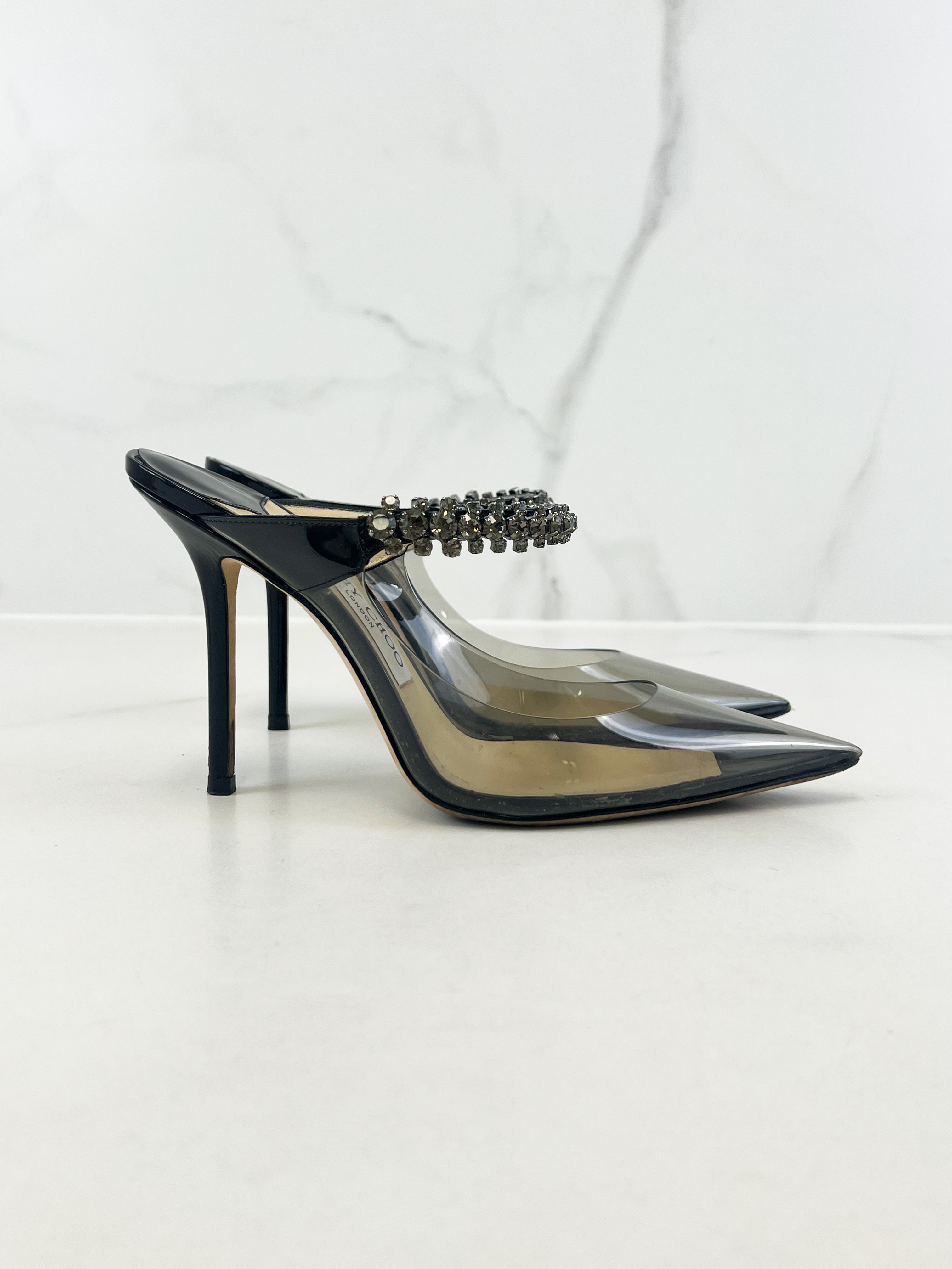 Jimmy Choo Bing PVC Mule Size 38