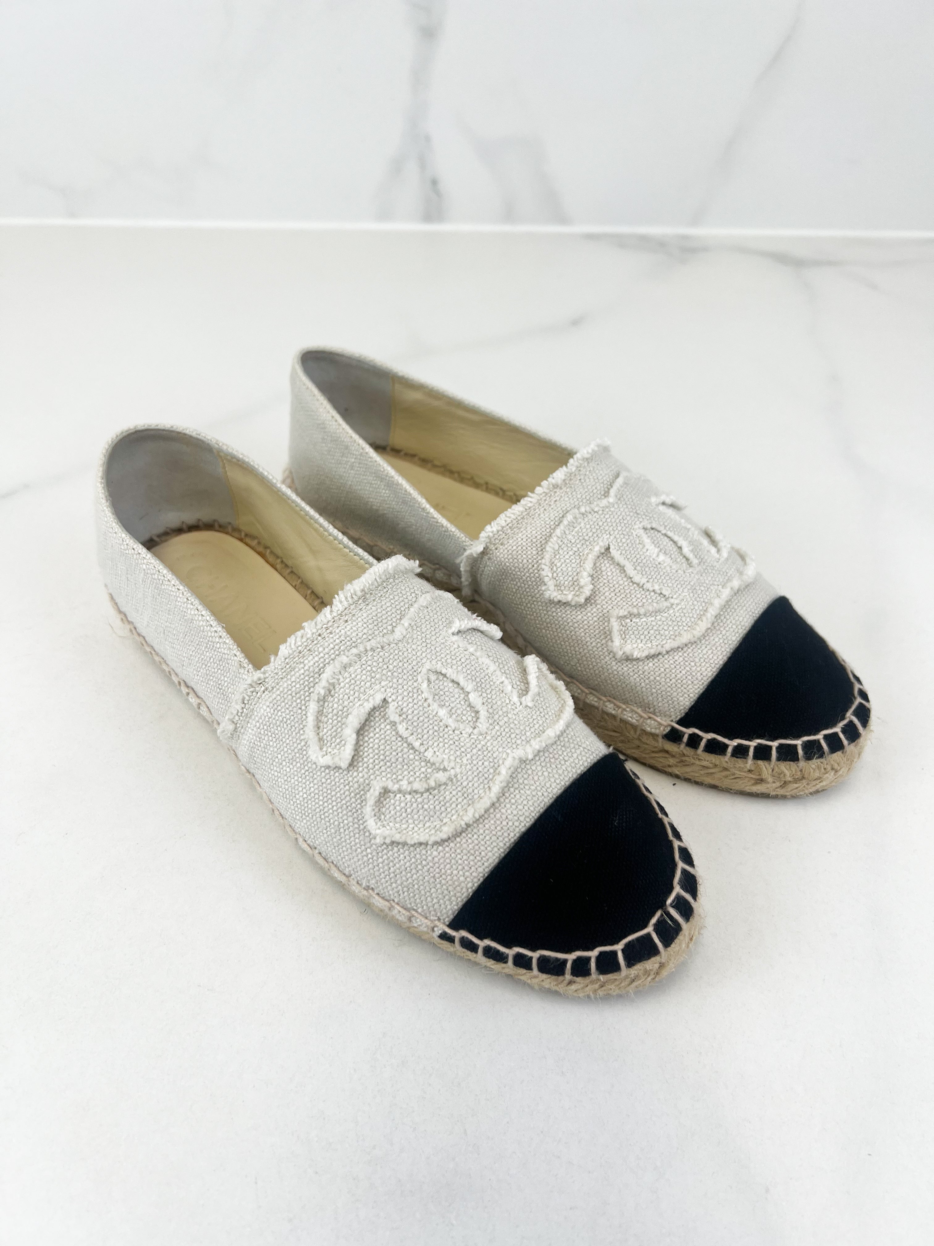 Chanel CC Fabric Espadrille