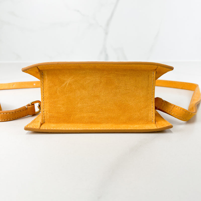 Jacquemus Orange Le Chiquito Suede Crossbody