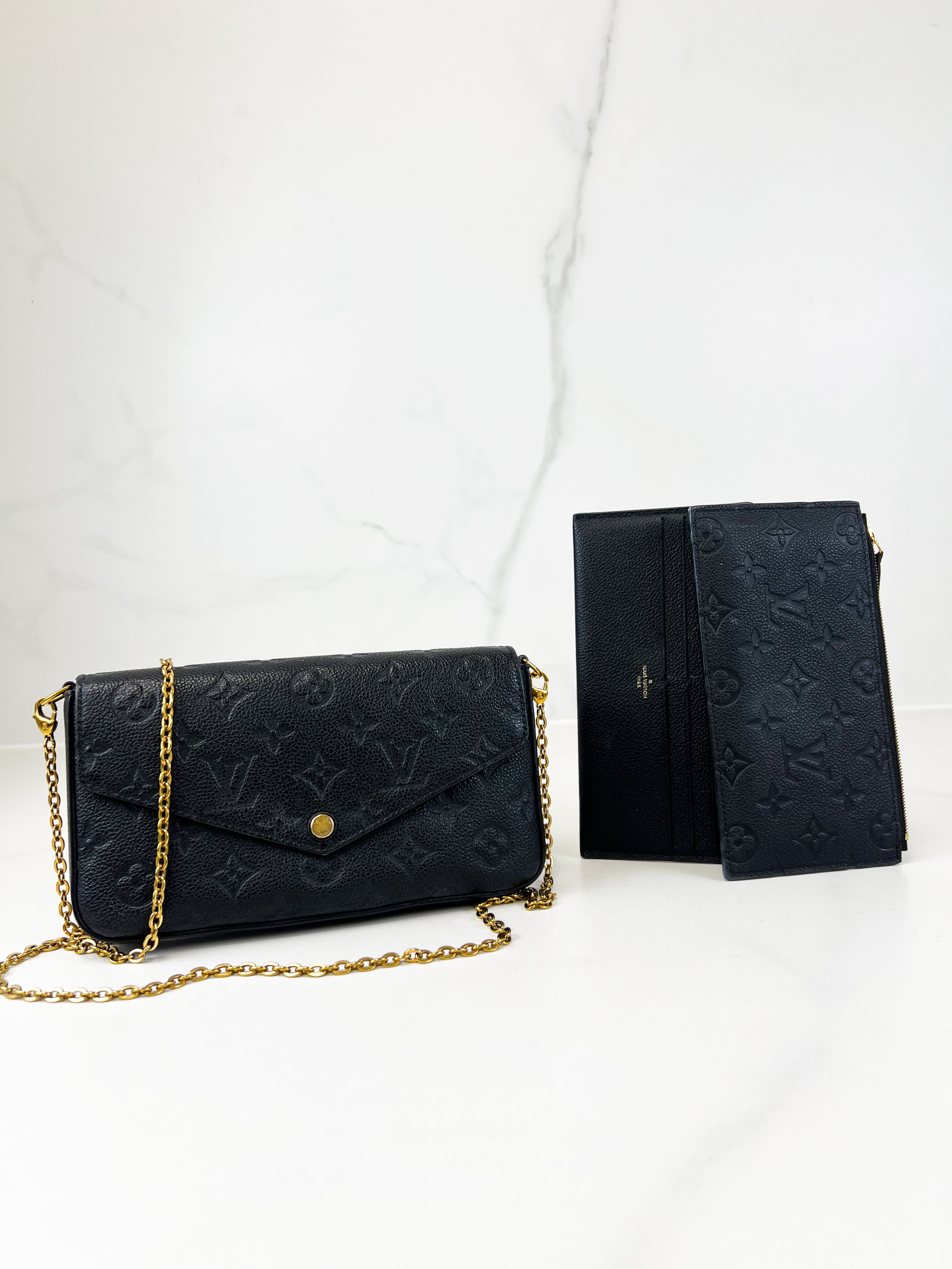 Louis Vuitton Felicie Pochette Monogram Empriente Leather
