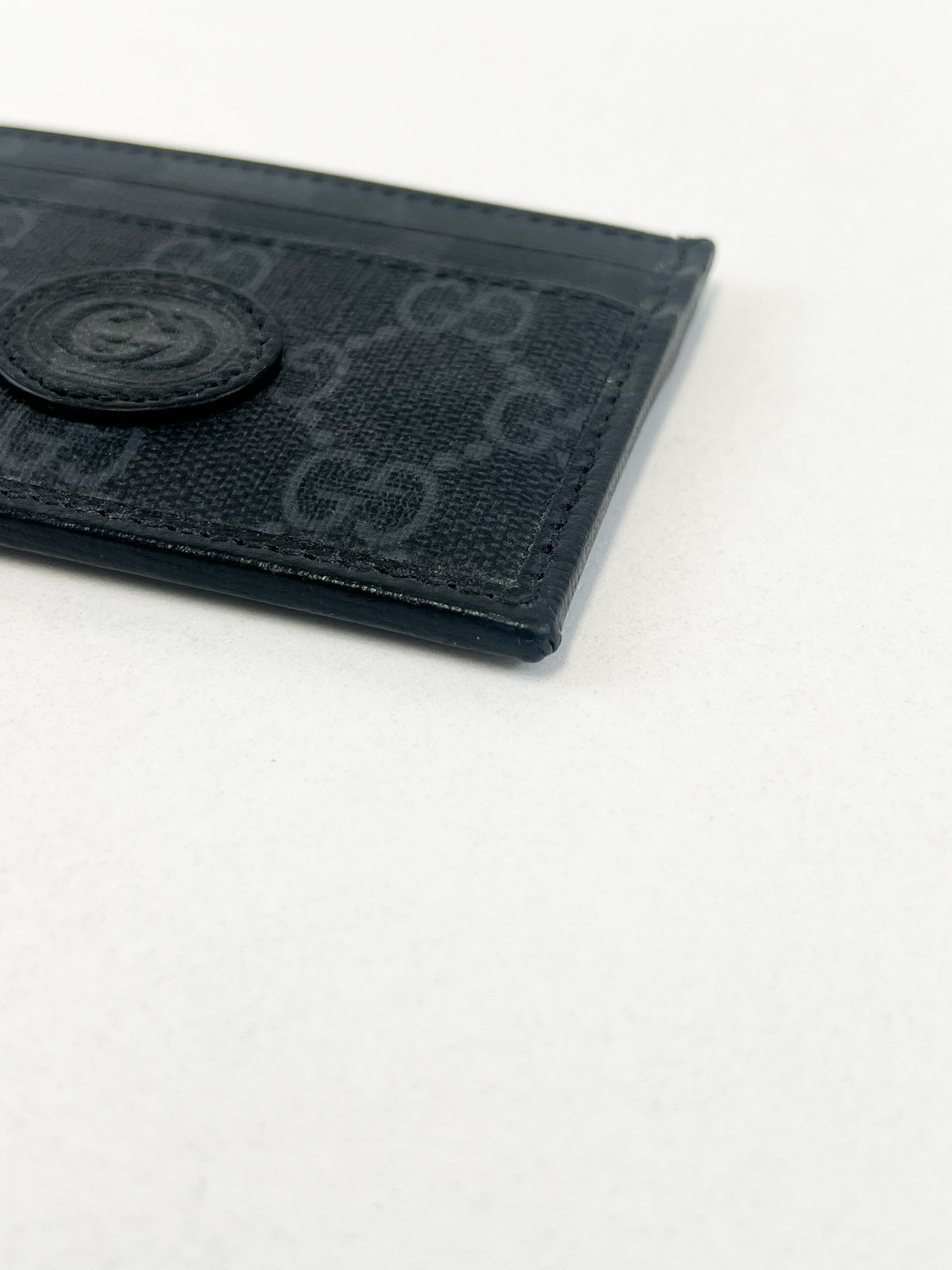Gucci Mens Black Card Case Wallet