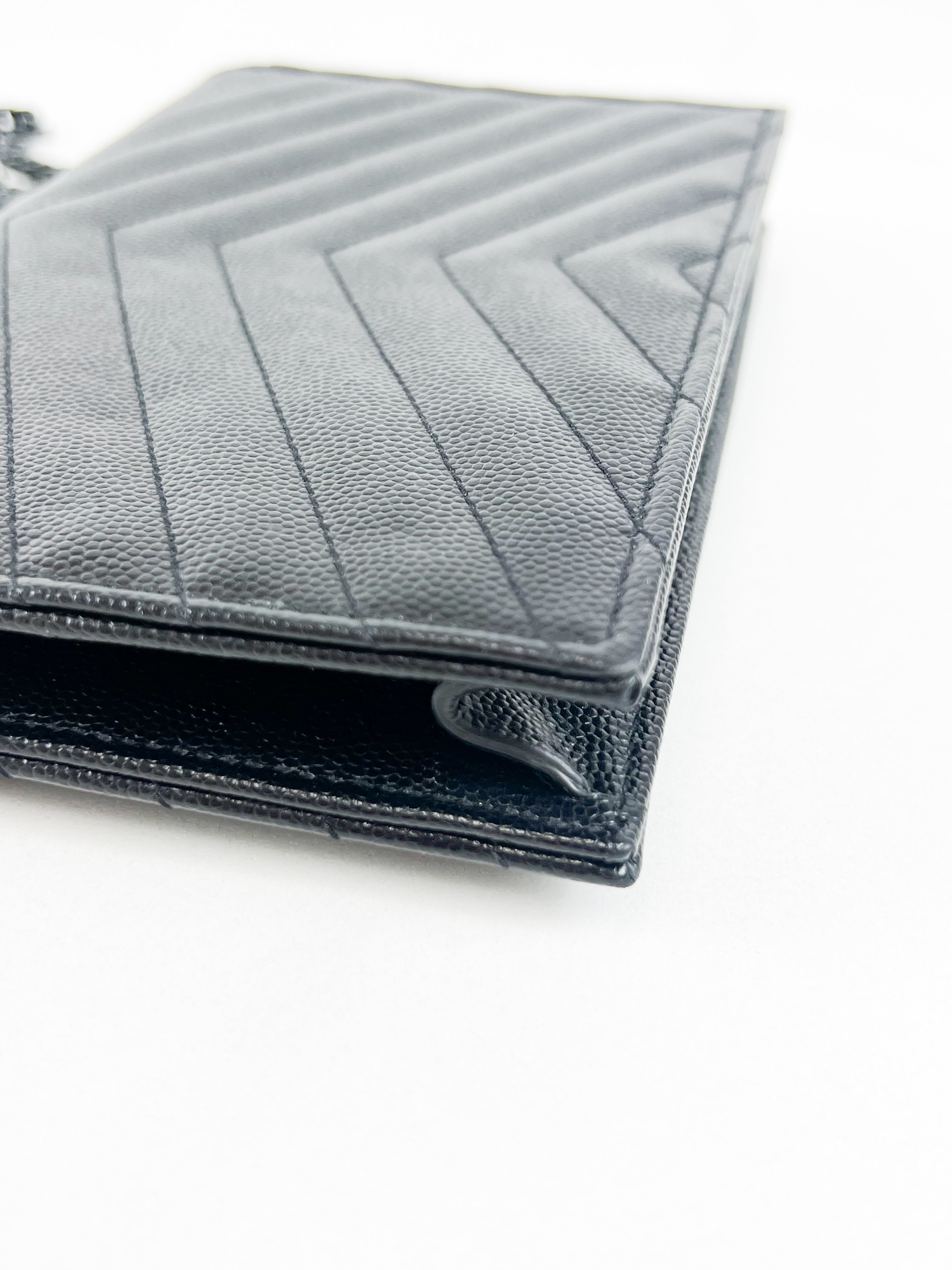 Saint Laurent Black Cassandre Envelope WOC