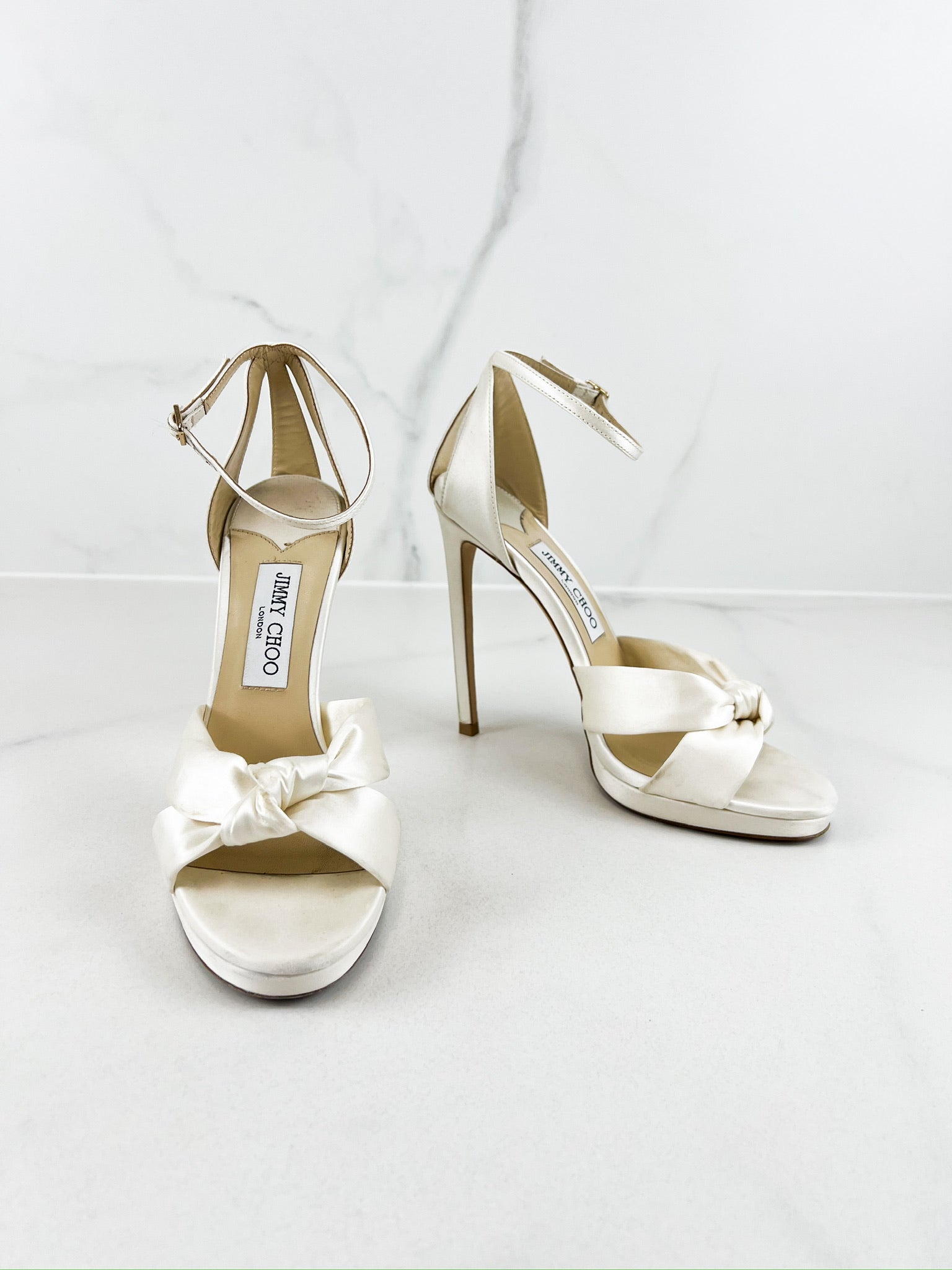 Jimmy Choo Satin Rosie Sandals Size 39
