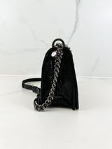 Christian Dior Medium Black Leather Diorama Shoulder Bag