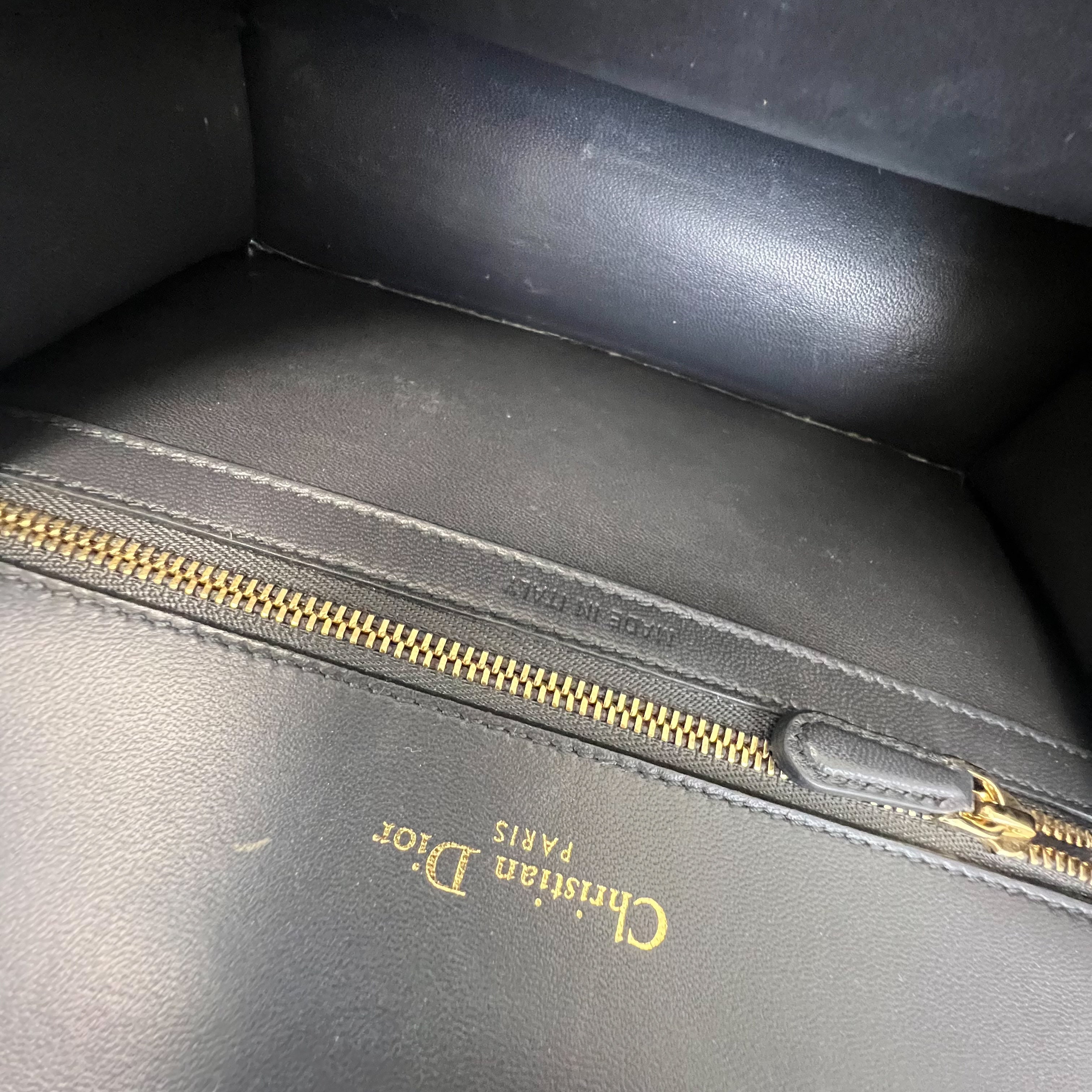 Christian Dior Metallic Silver Small Diorama Shoulder Bag