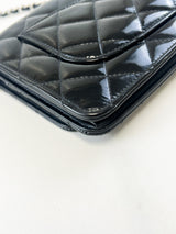 Chanel Patent Black CC WOC with SHW