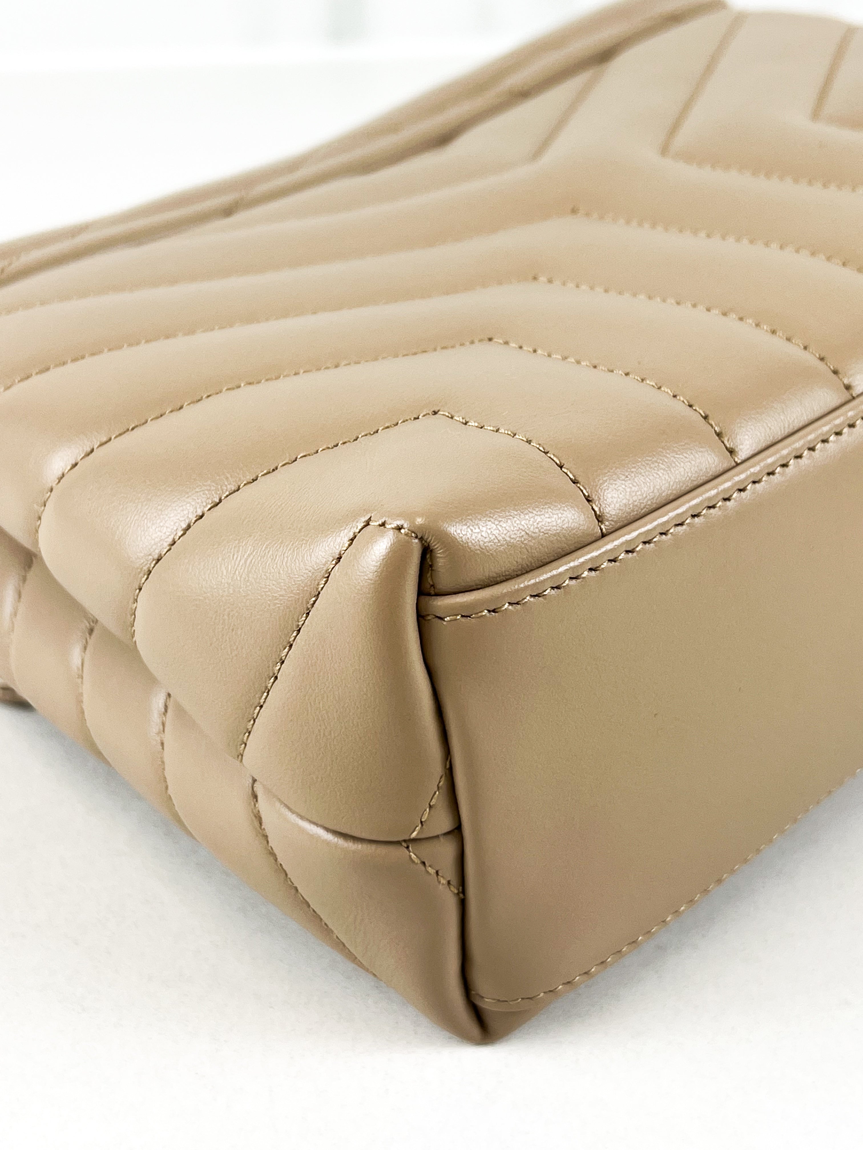Saint Laurent Loulou Medium Chain Bag in Quilted Leather