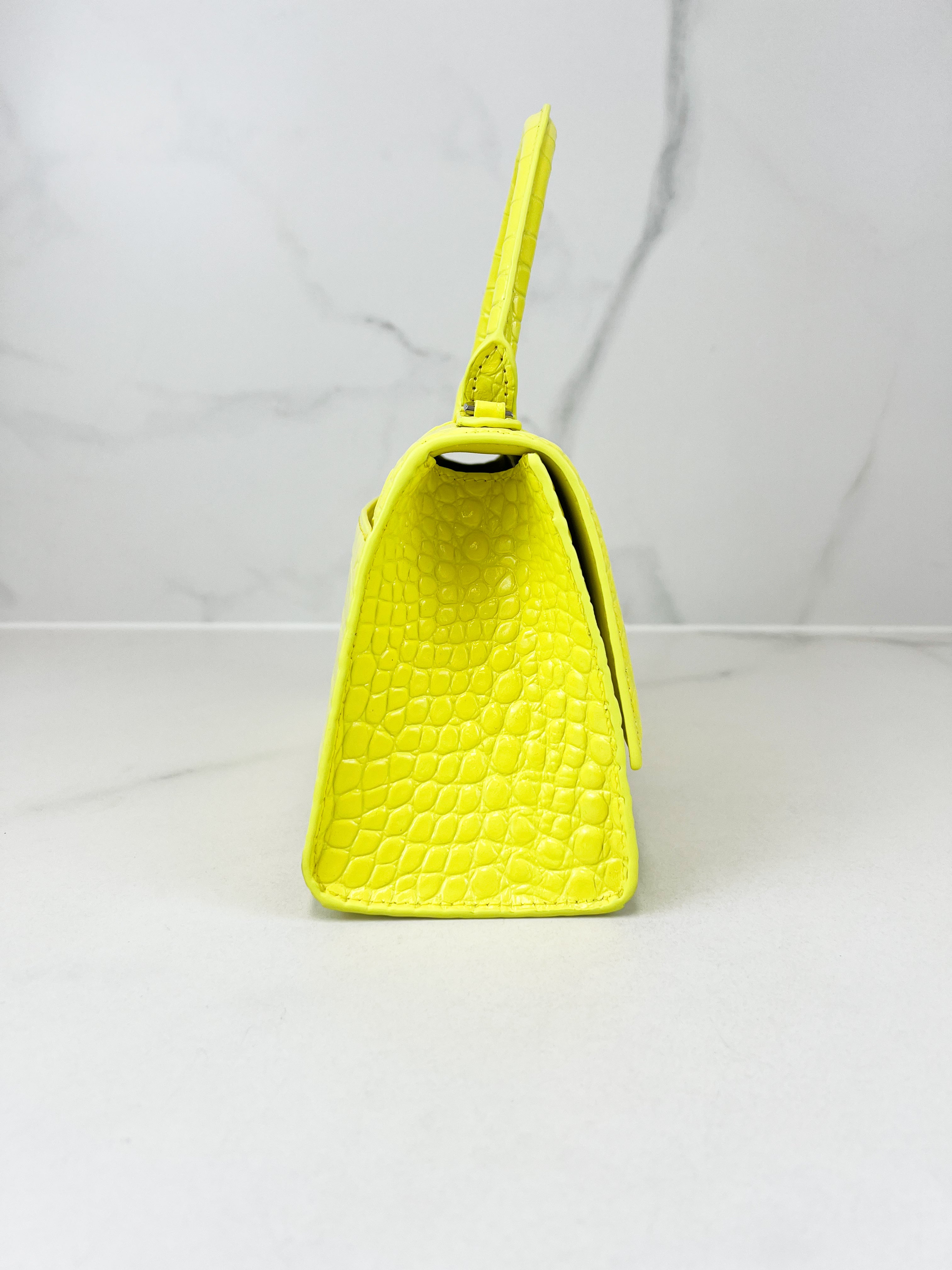 Balenciaga Small Croc Hourglass with SHW