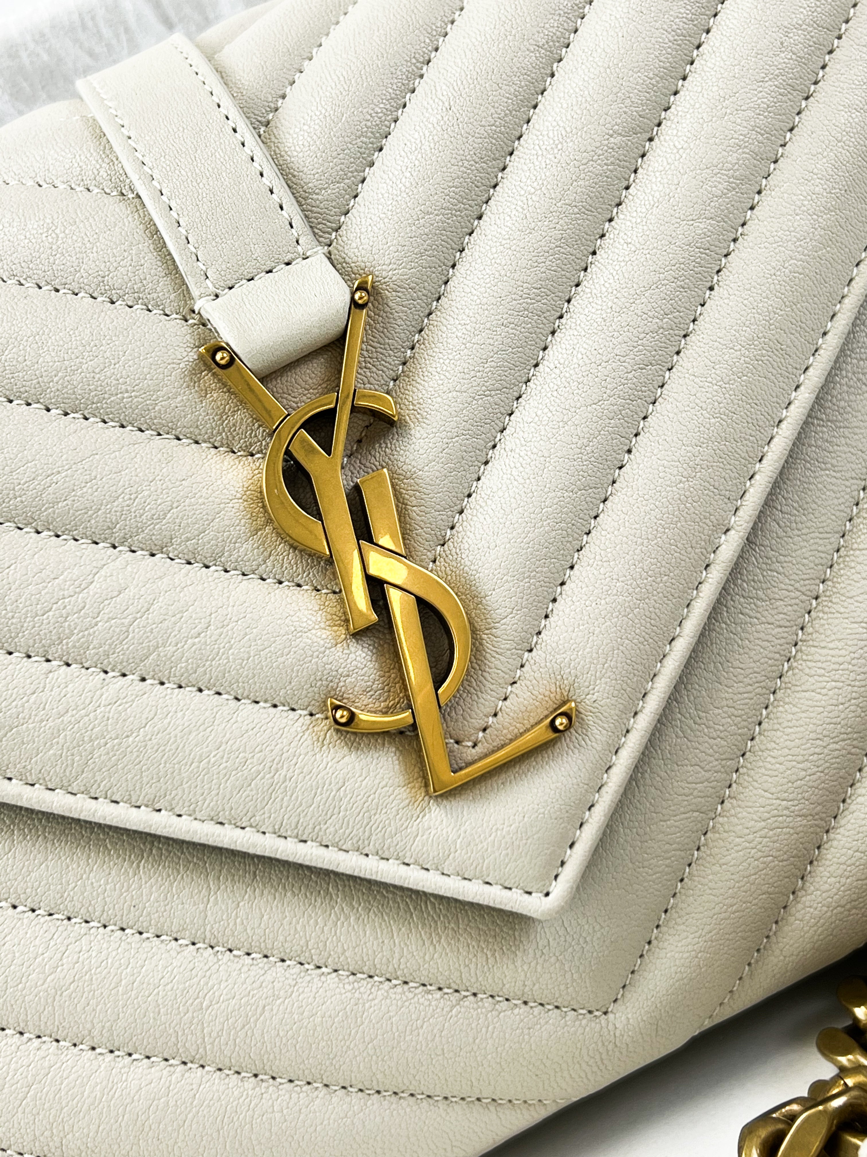 Saint Laurent Bone College Bag