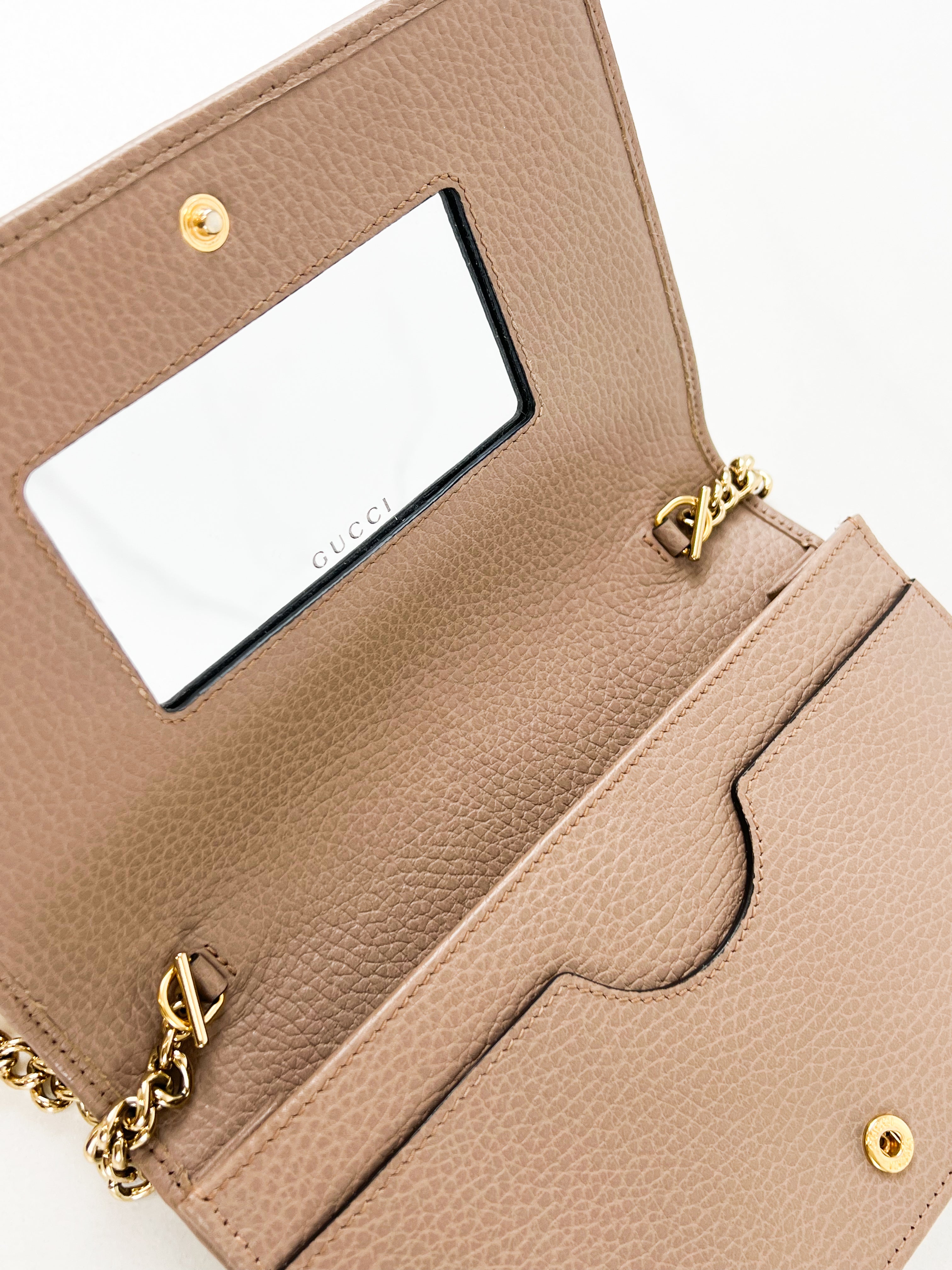Gucci Marmont Beige WOC with GHW