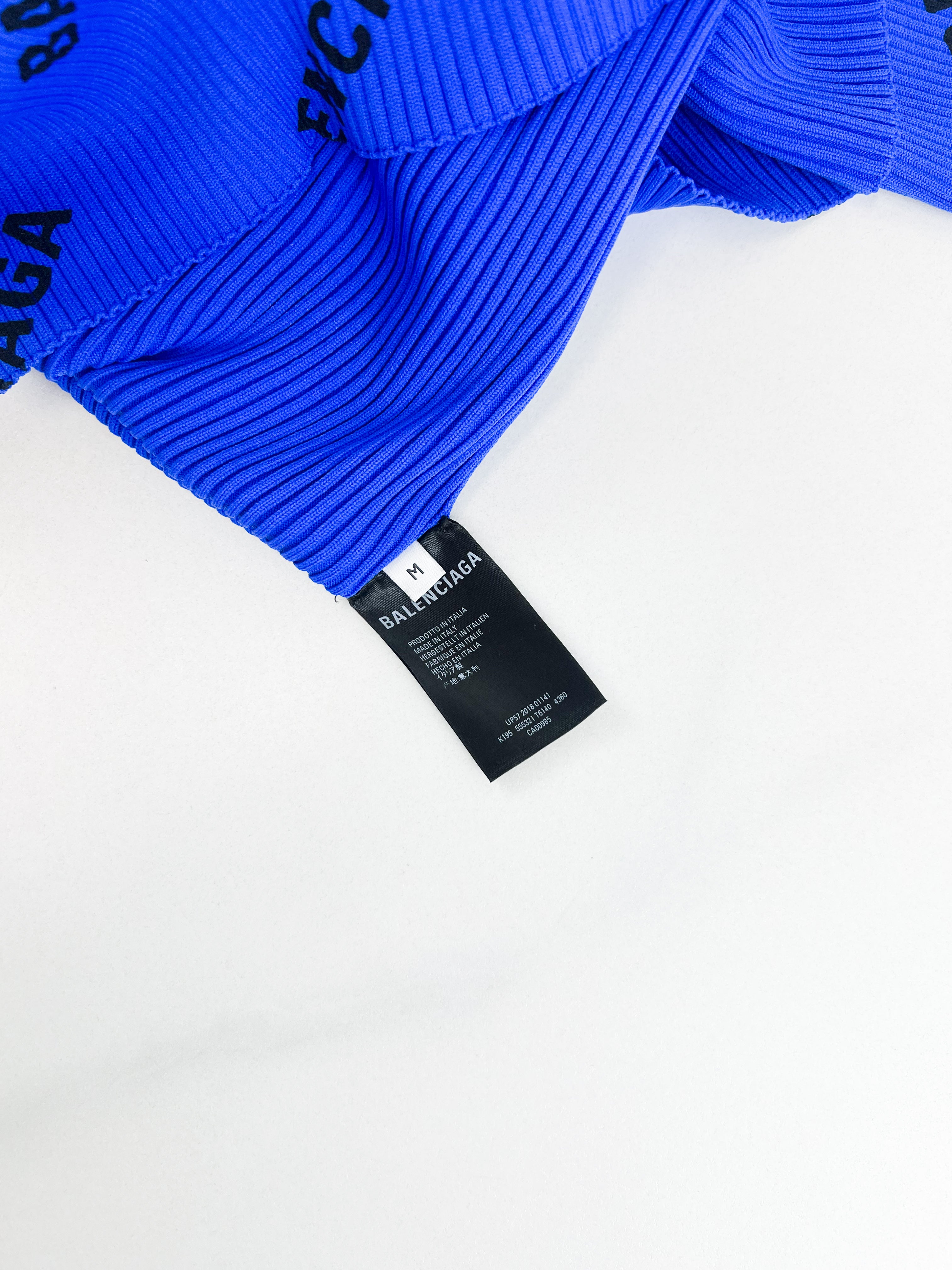 Balenciaga All Over Long Sleeve Top Size Medium
