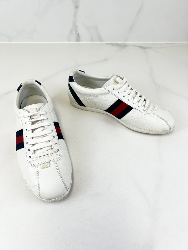 Gucci White Ace Sneaker 37.5