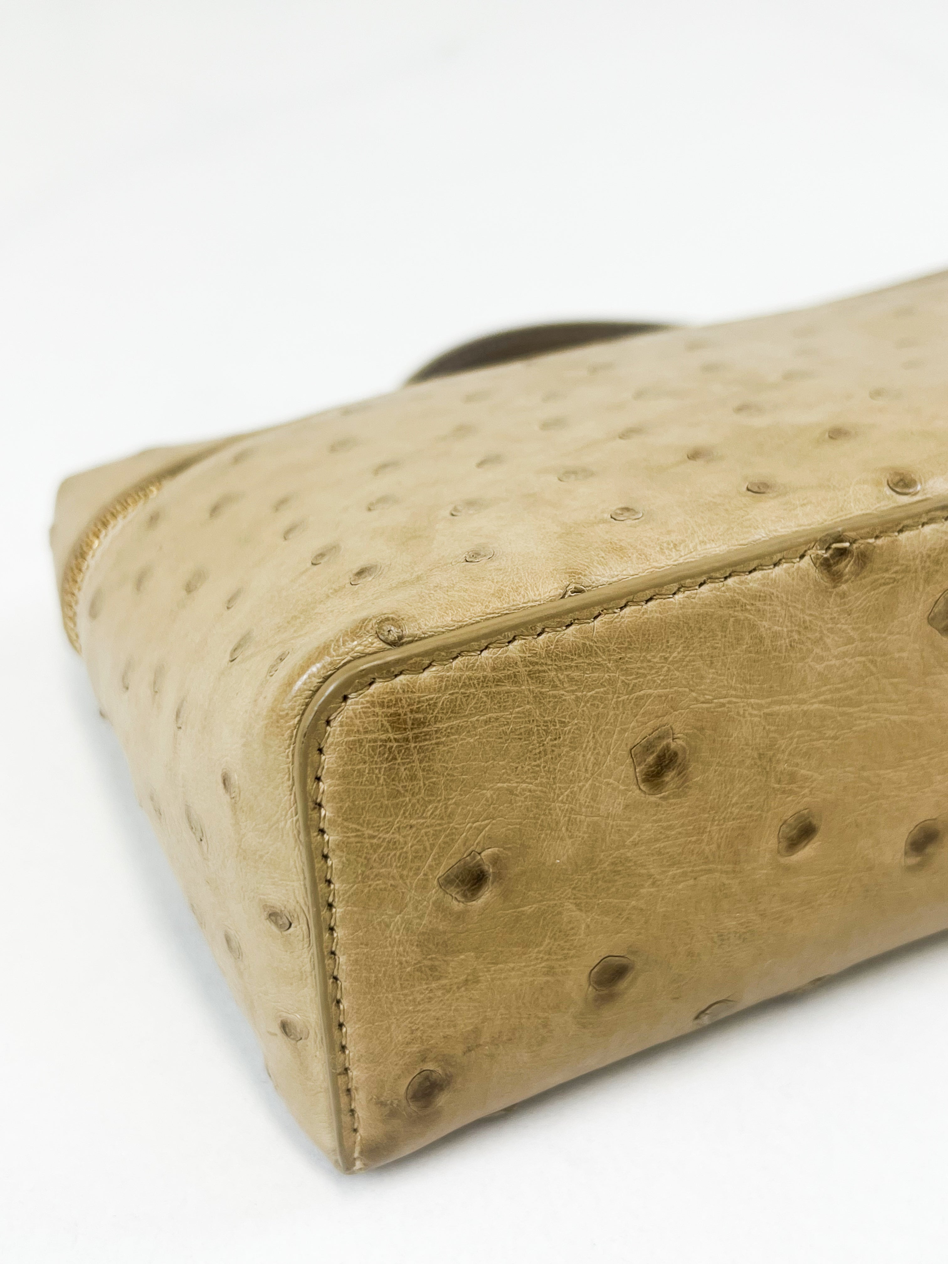 Loro Piana Extra Pocket L19 Ostrich Leather in Orix/Sun Gold
