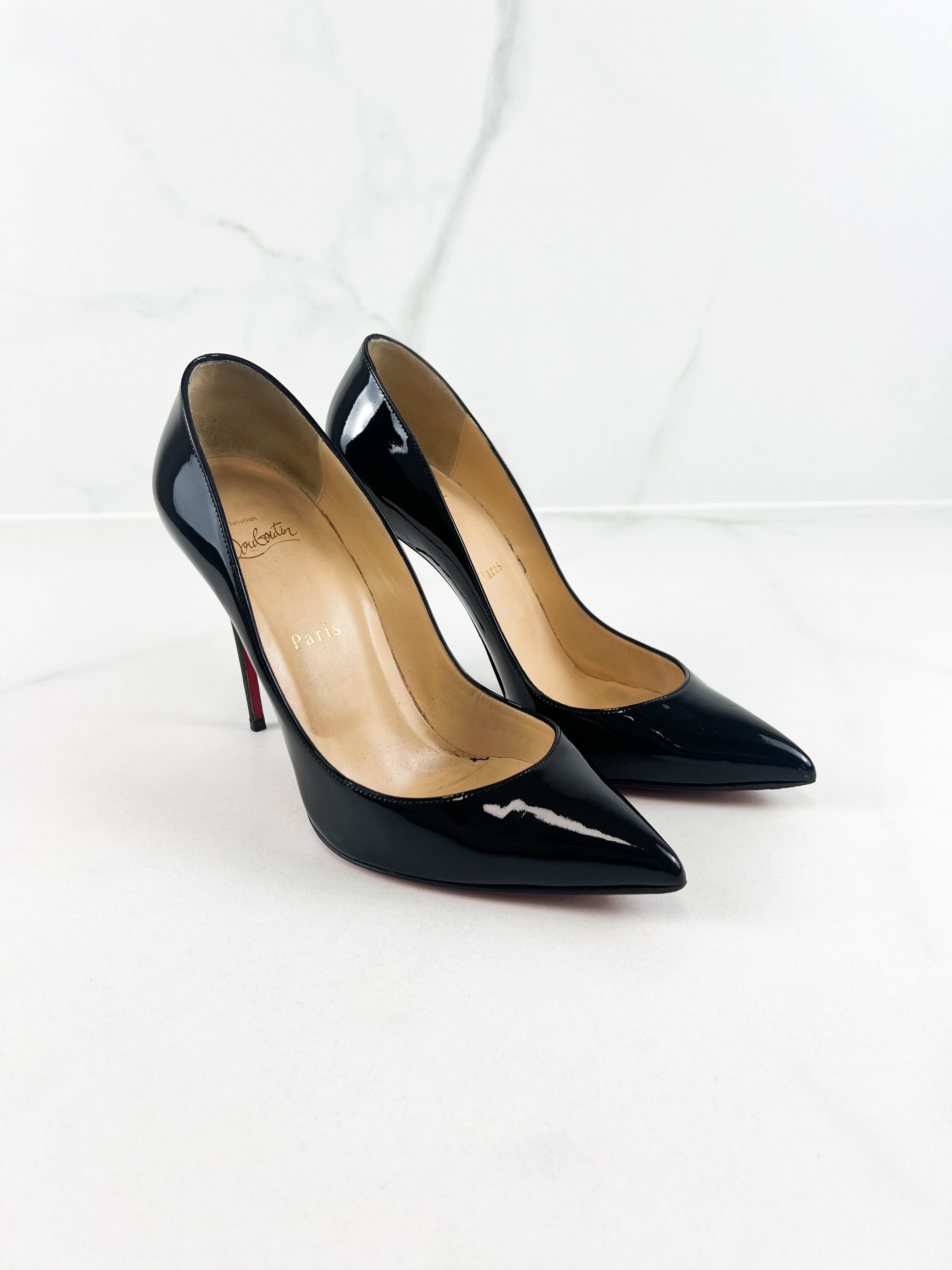 Christian Louboutin Black So Kate 110 Patent Size 39.5