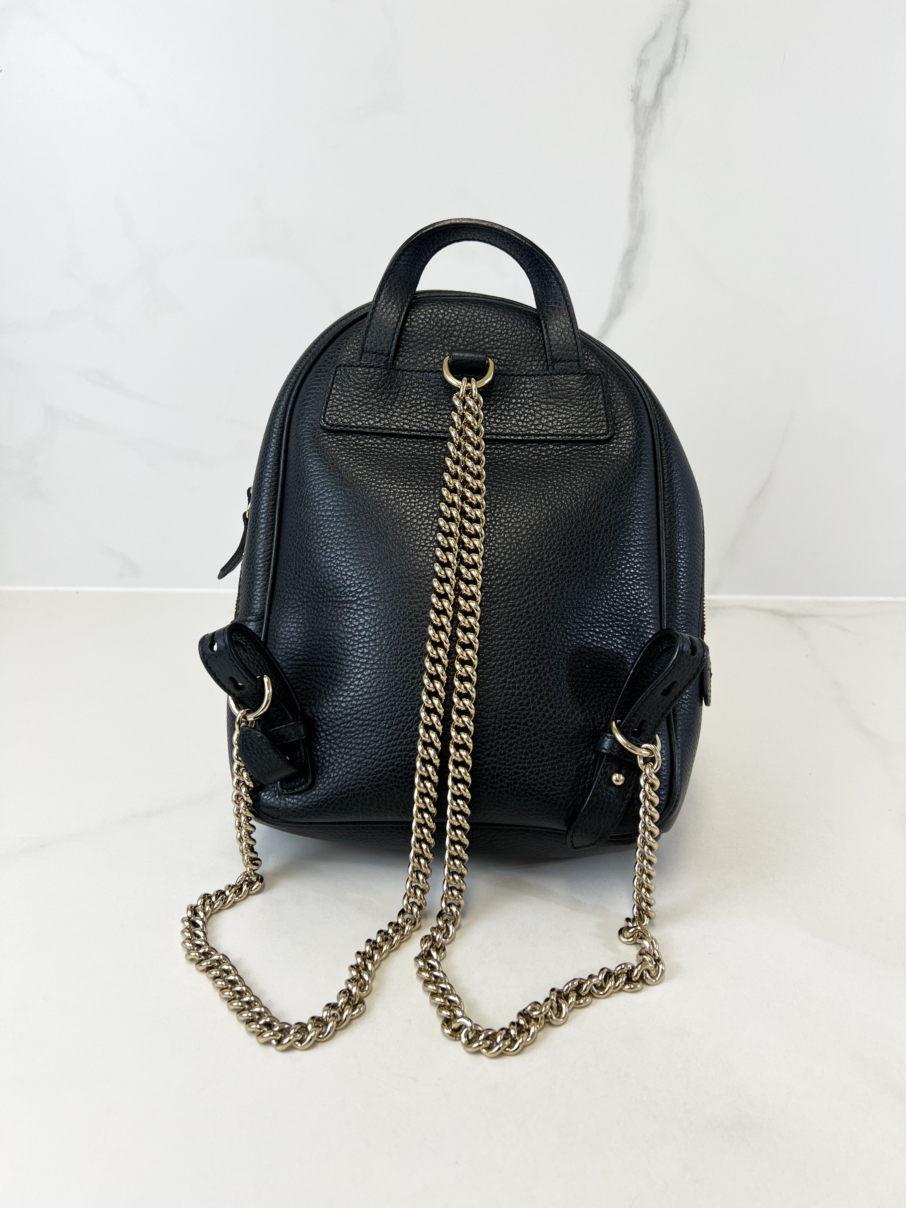 Gucci Soho Grained Leather Backpack