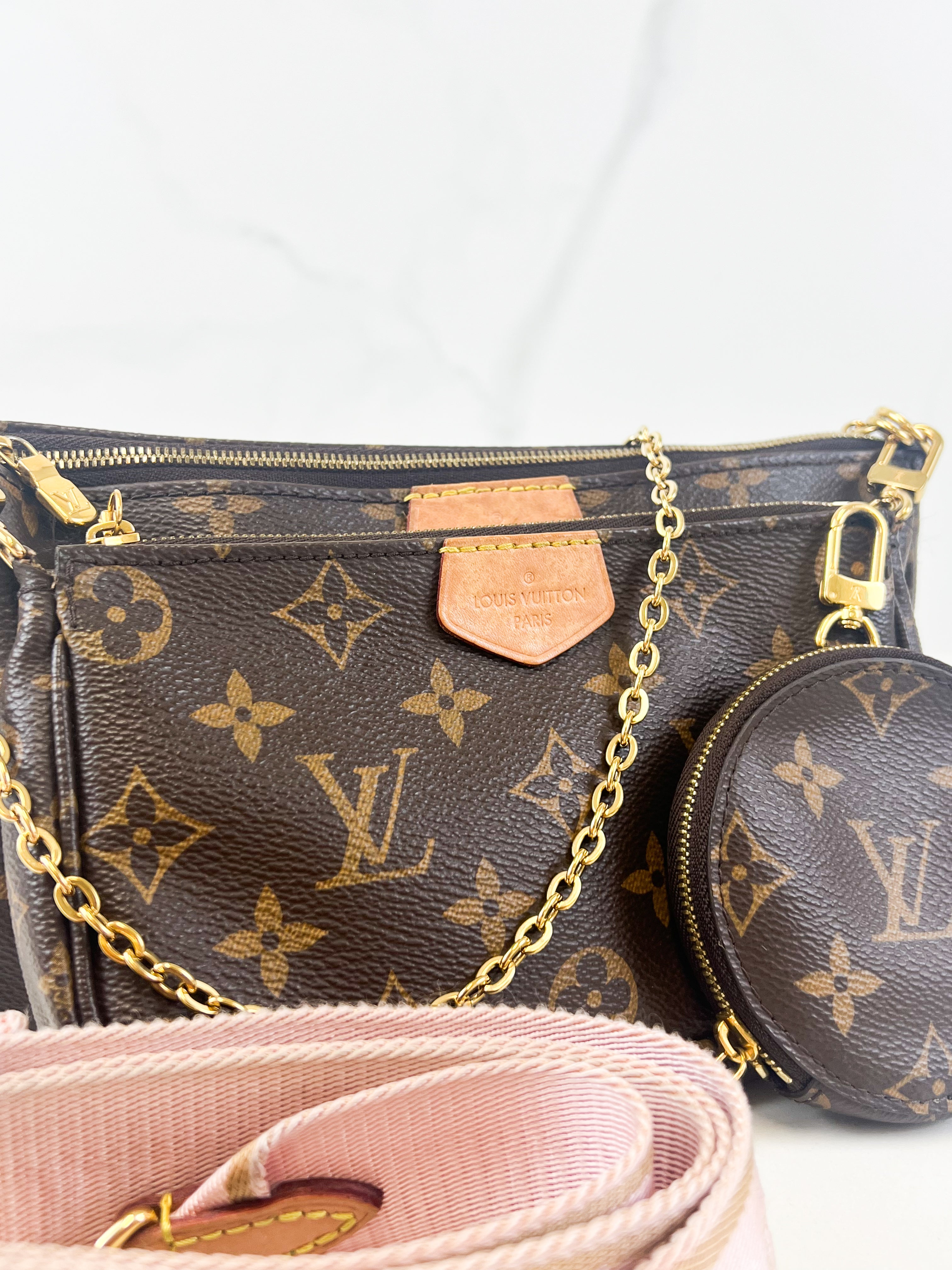 Rose Clair Lv Multi Pochette Rose Louis Vuitton Multi Pochette