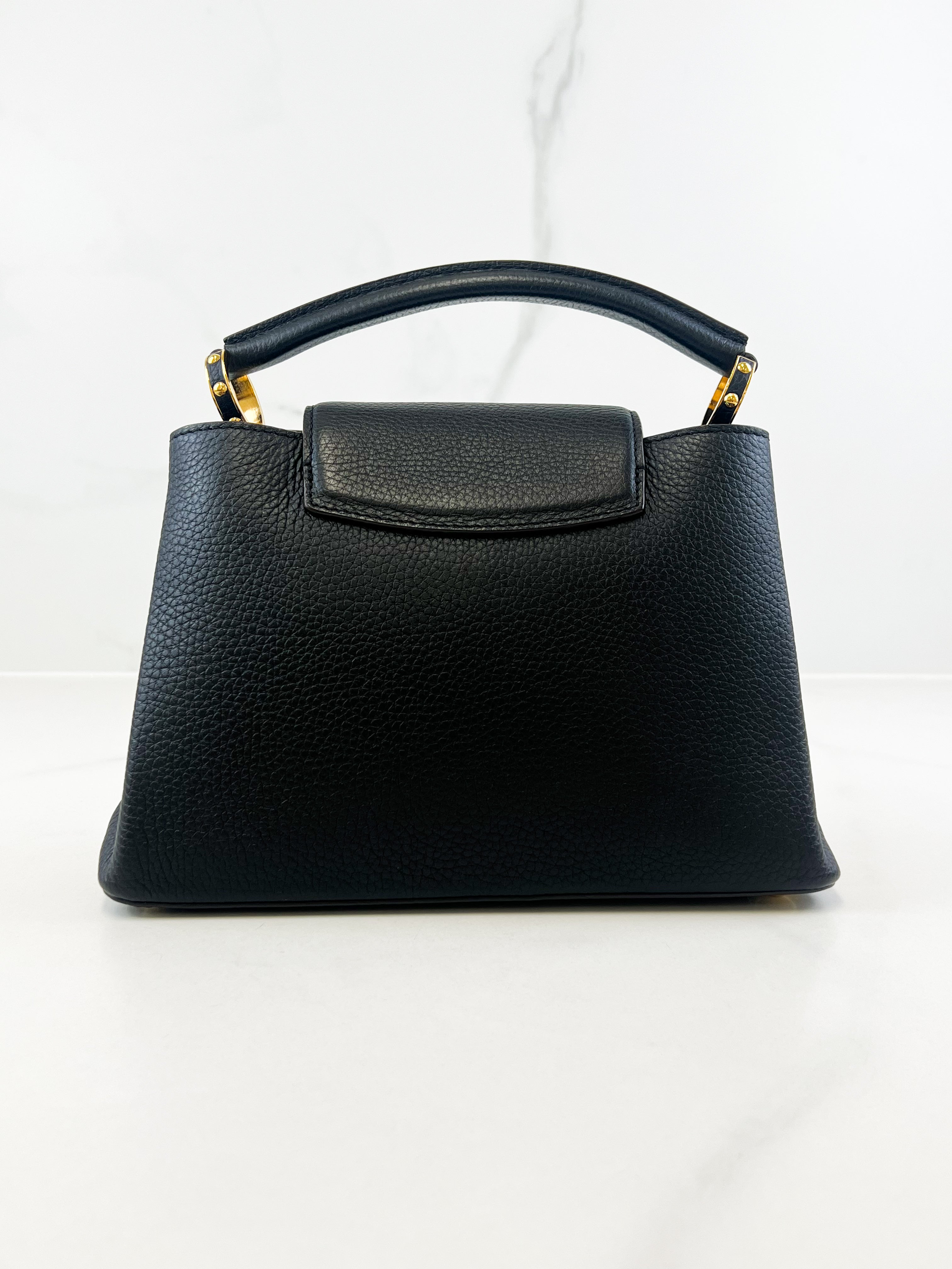 Louis Vuitton Black Capucines BB