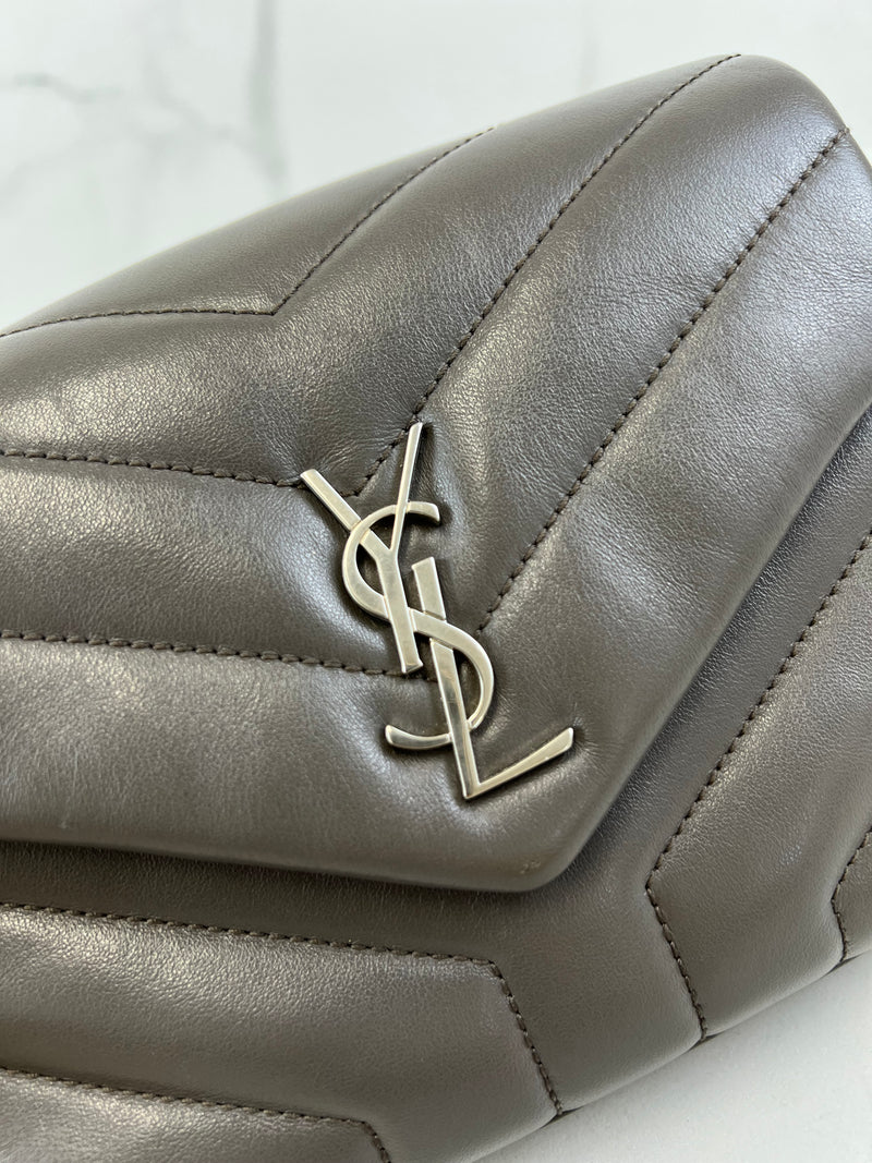 Saint Laurent Grey Loulou Toy with SHW