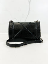 Christian Dior Medium Black Leather Diorama Shoulder Bag