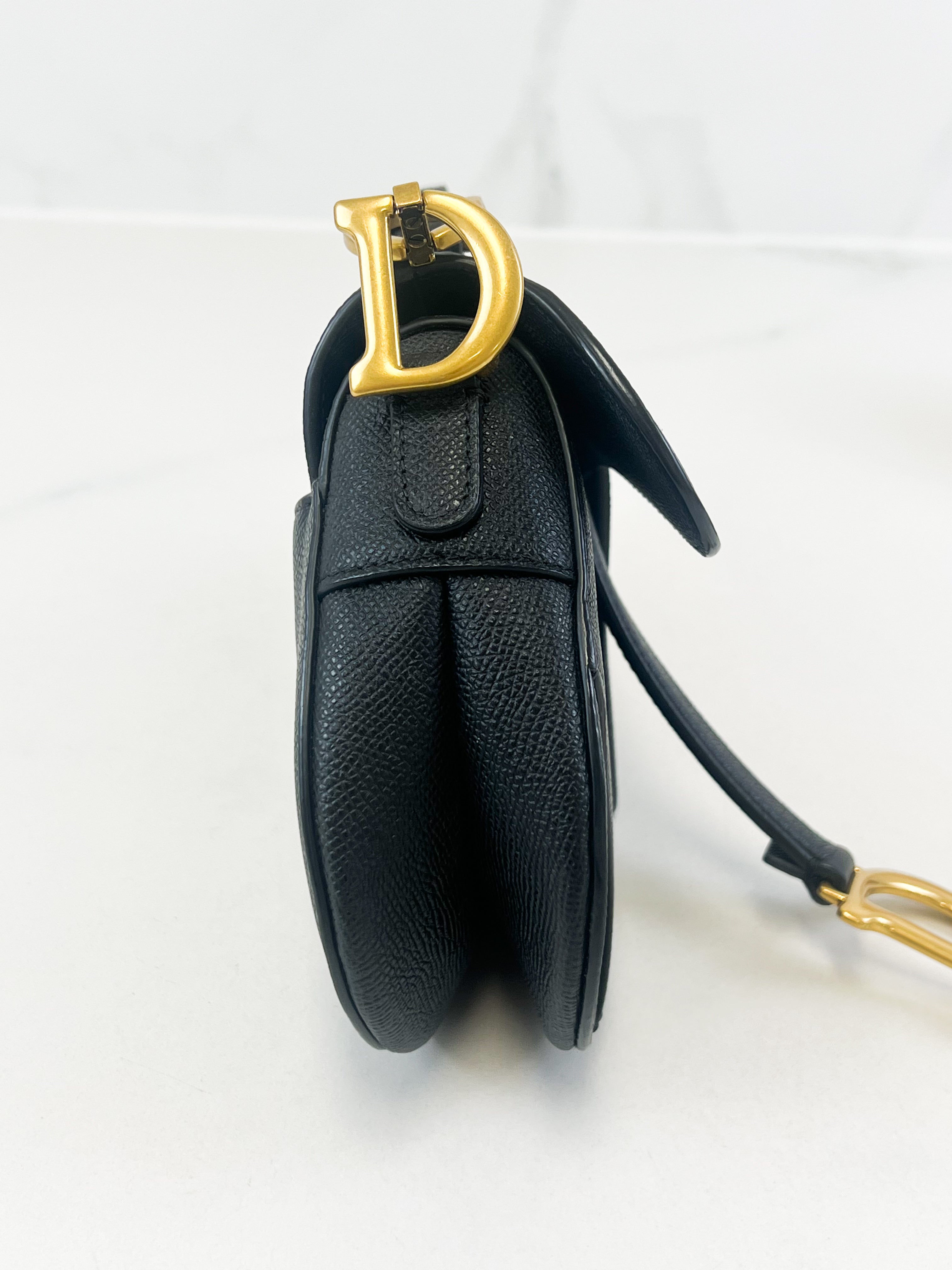Christian Dior Mini Black Saddle