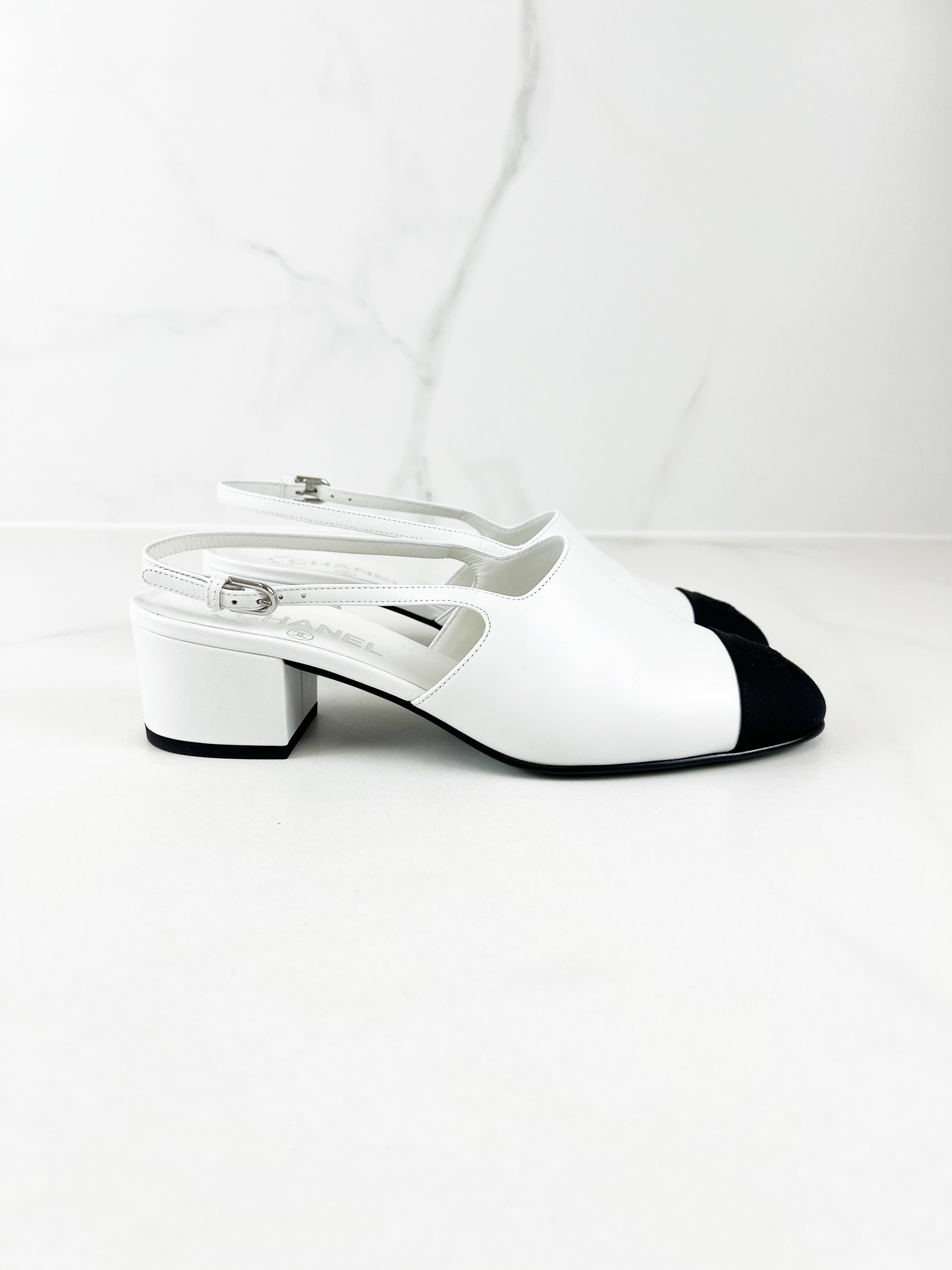 Chanel Lambskin Slingback Size 40.5C