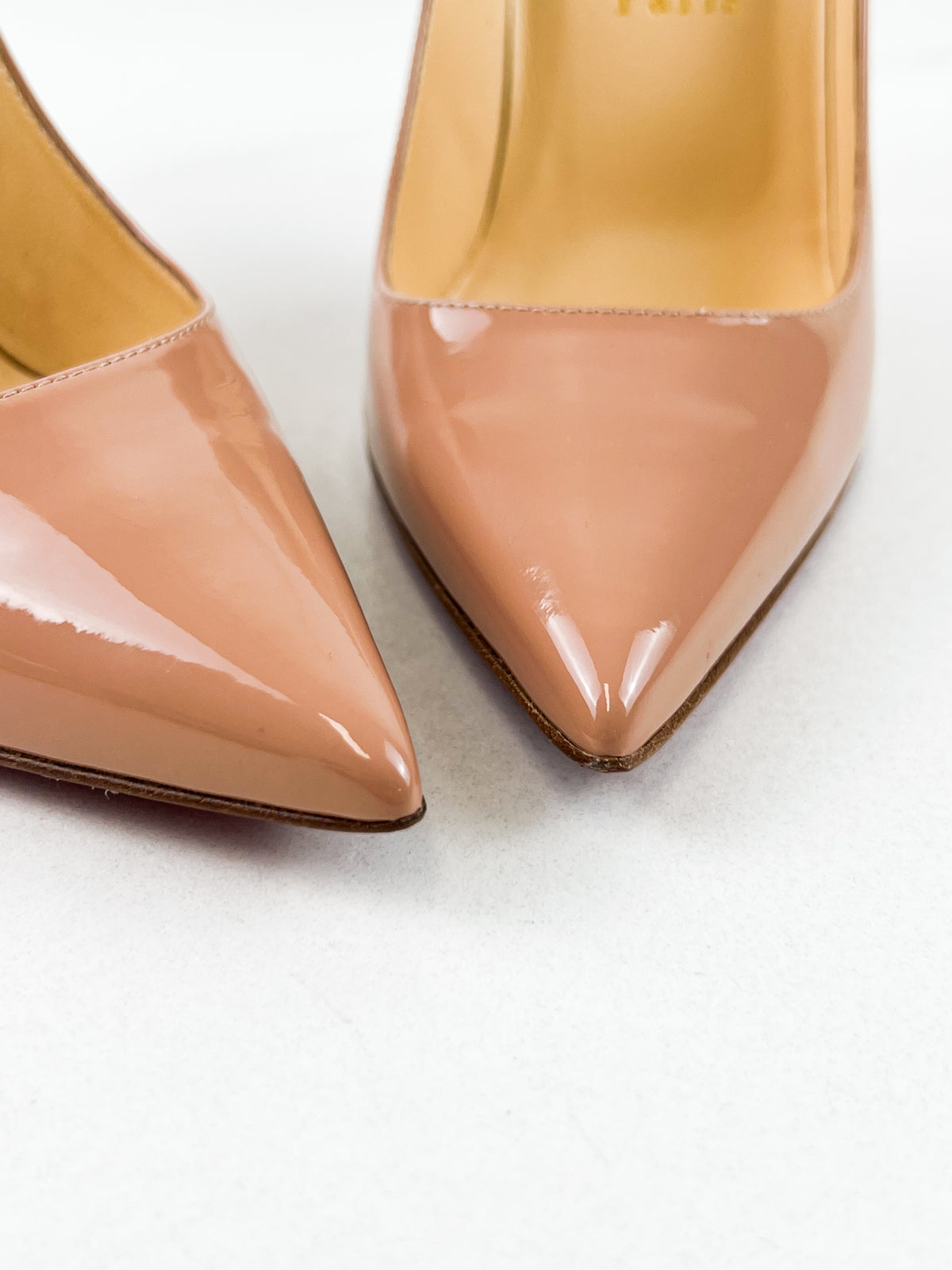 Christian Louboutin Patent Blush Kate 100mm Size 37