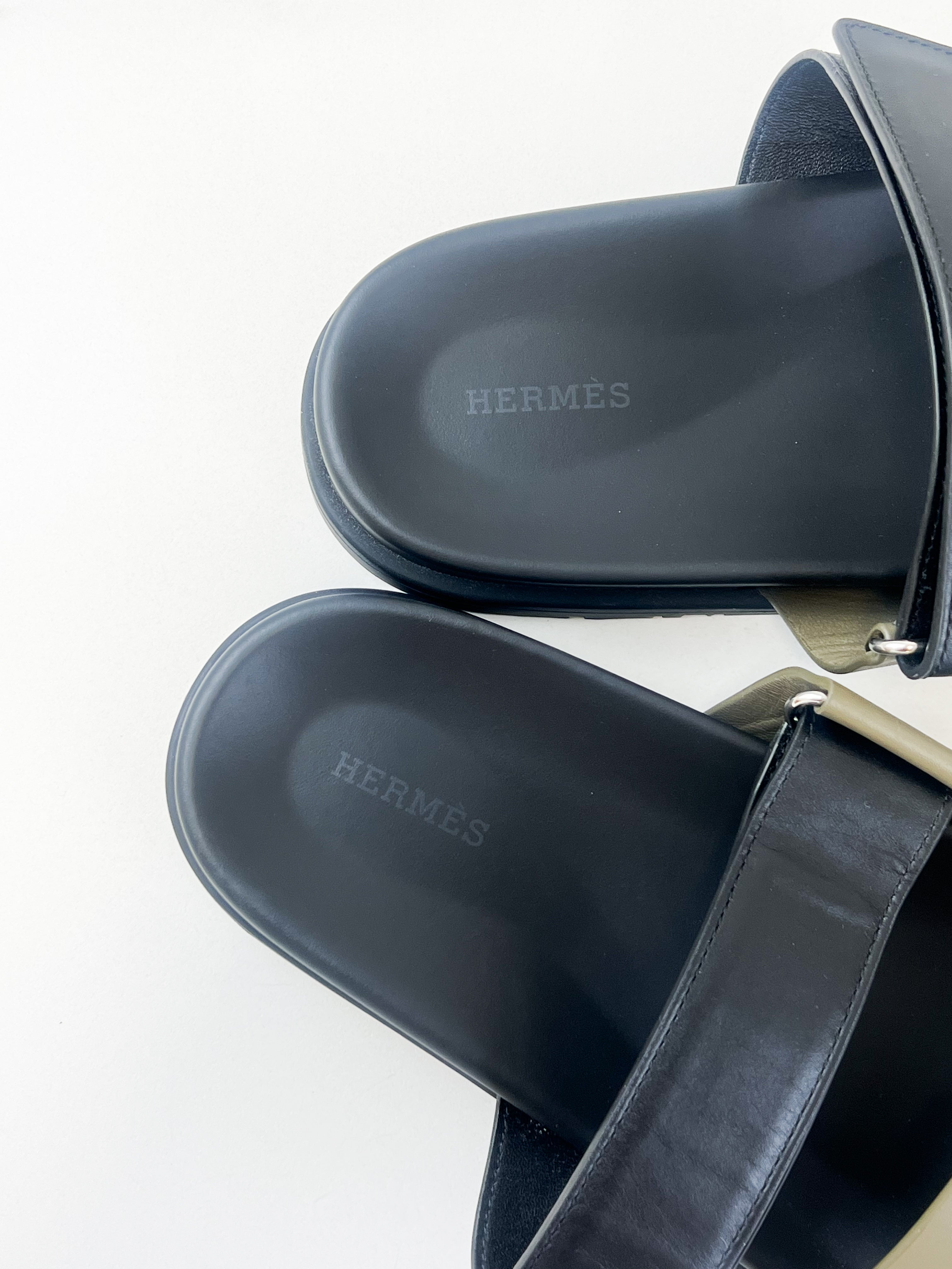 Hermes Chypre Sandals Size 41 Men's
