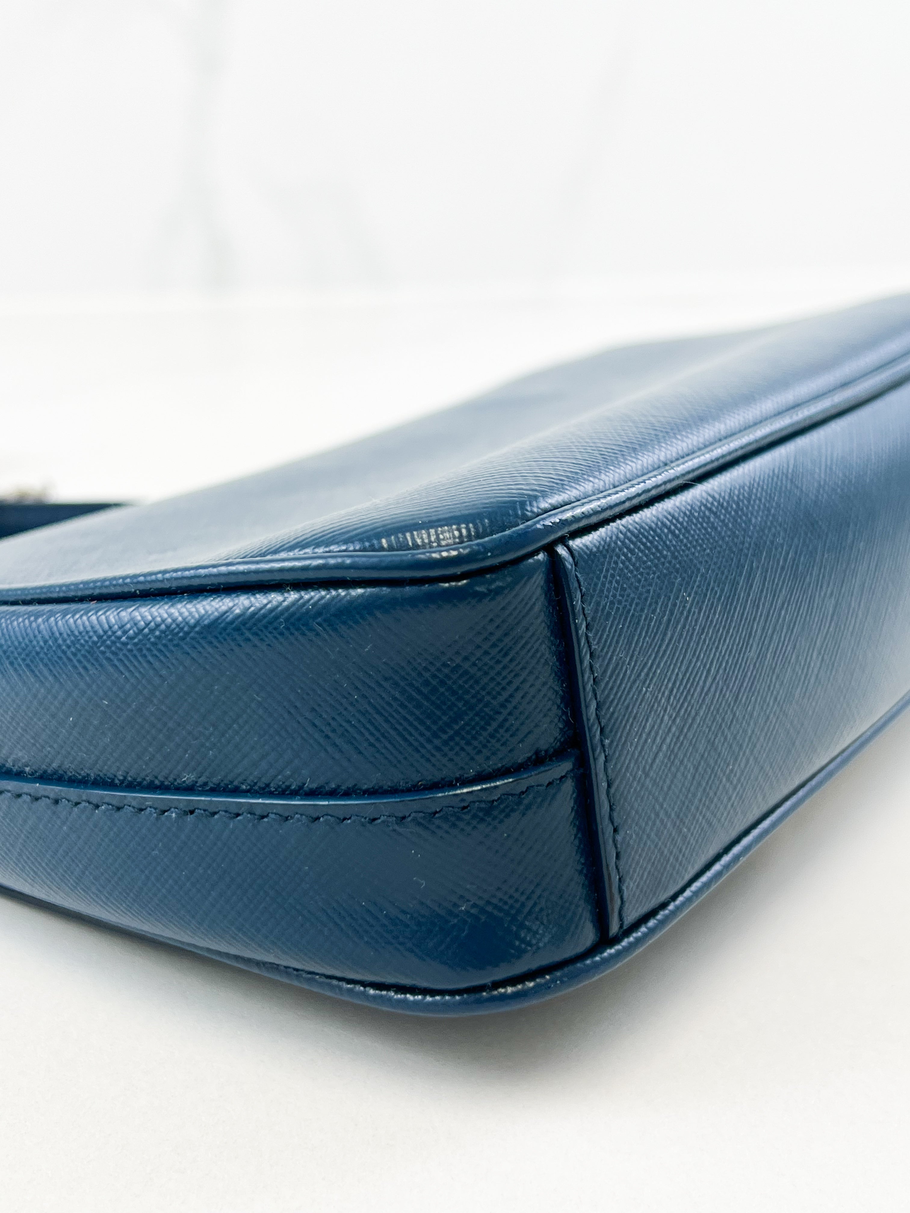 Prada Saffiano Leather Lock Crossbody Bag