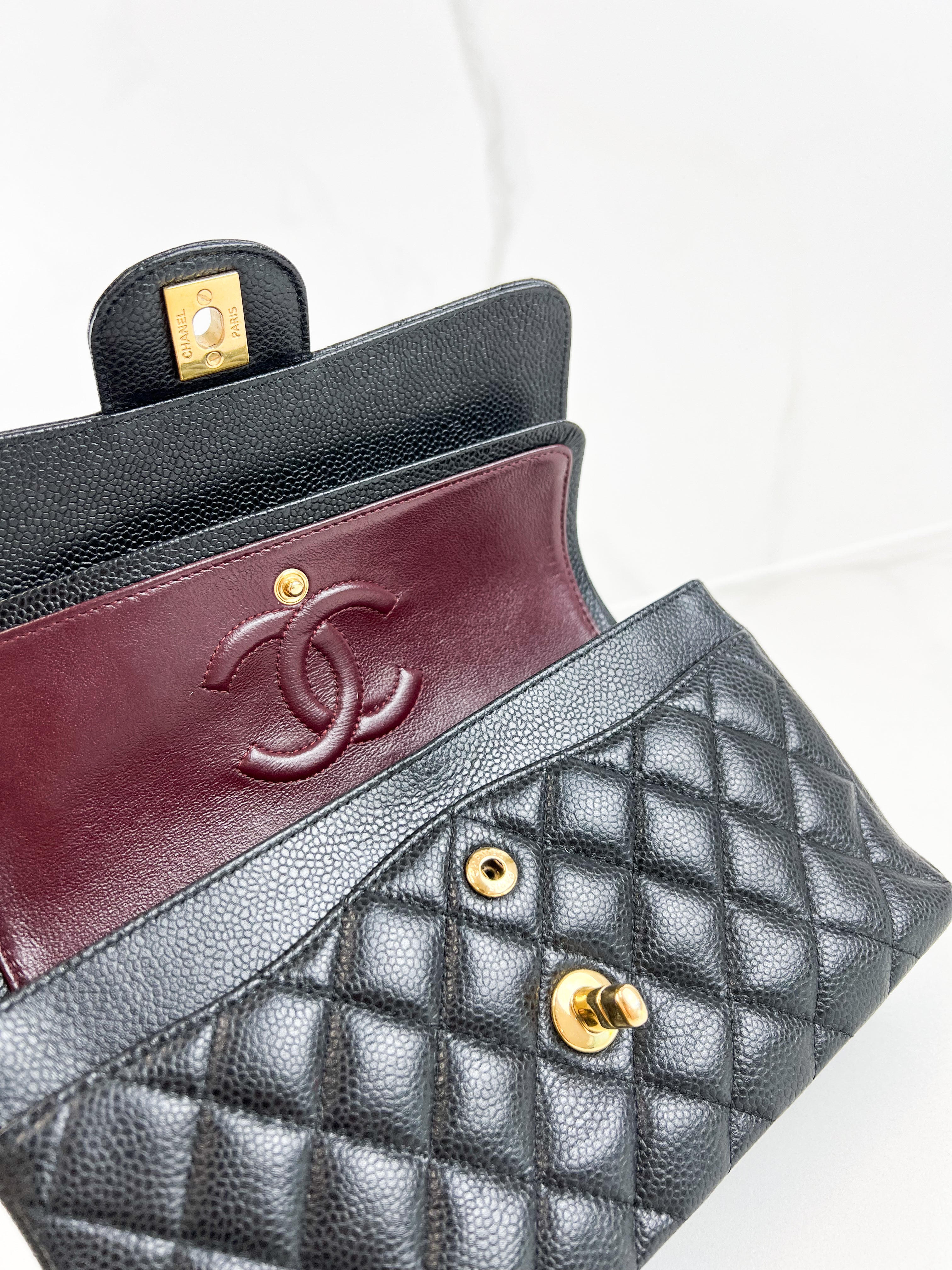 Chanel Small Classic Double Flap Caviar Shoulder Bag