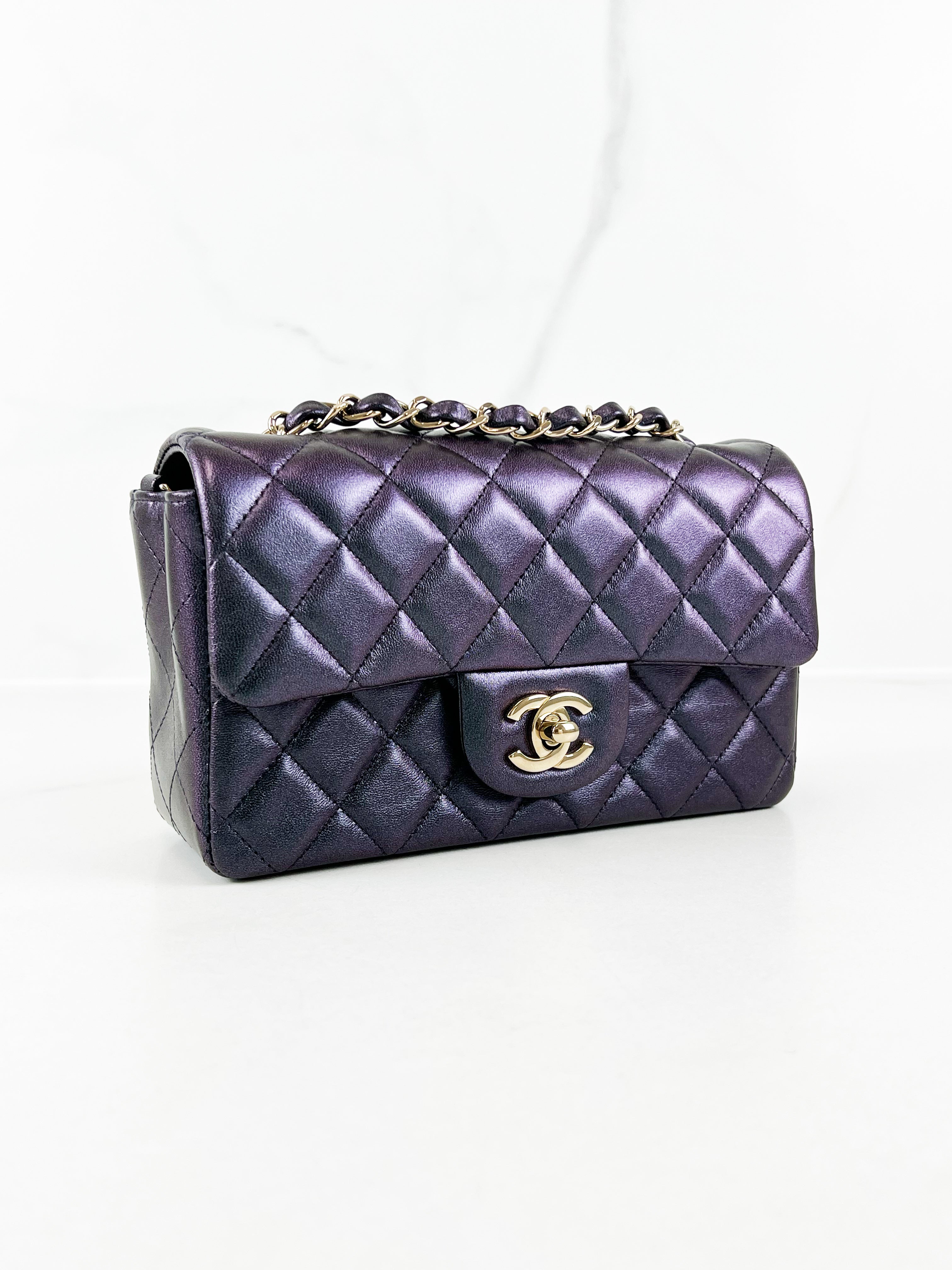 Chanel Rectangular Mini Flap Calfskin Shoulder Bag