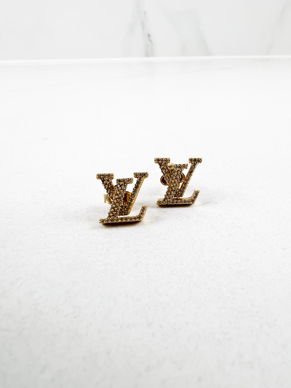 Louis Vuitton Iconic Crystal LV Studs