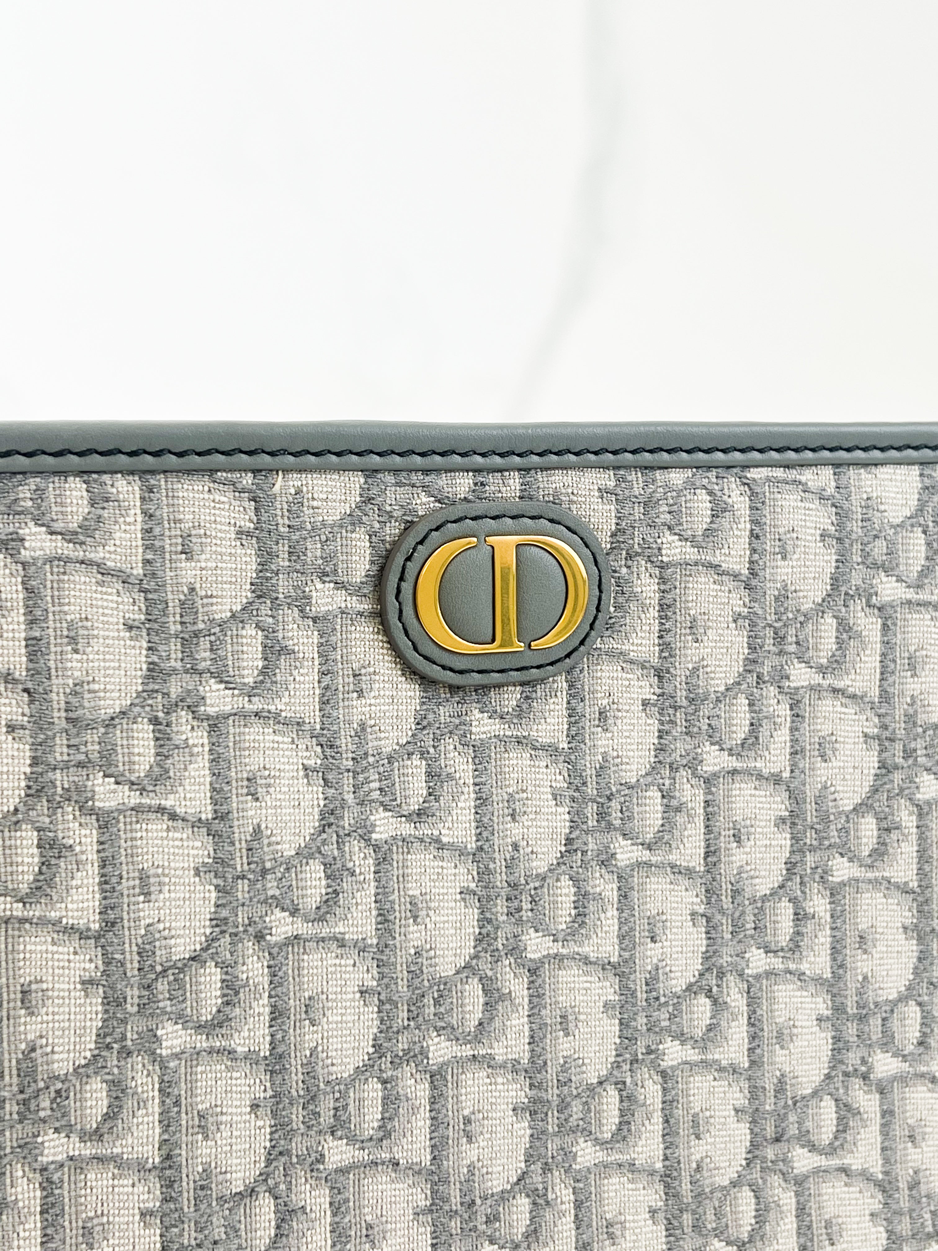 Christian Dior Embroidered Oblique Pouch