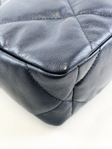 Chanel Navy Small Lambskin 19 with Gold & Silver Tone Hardware