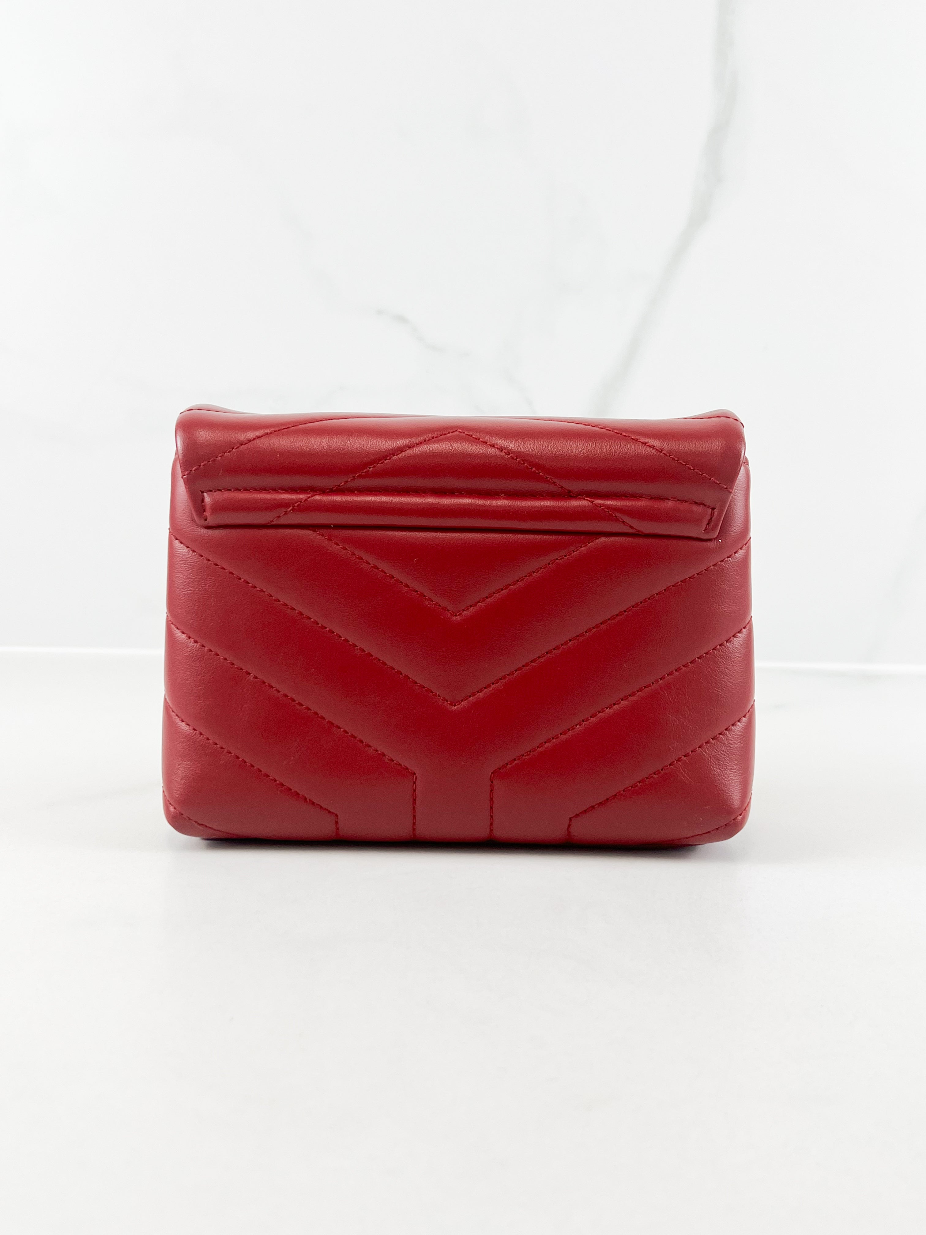 Saint Laurent Red Loulou Toy with SHW