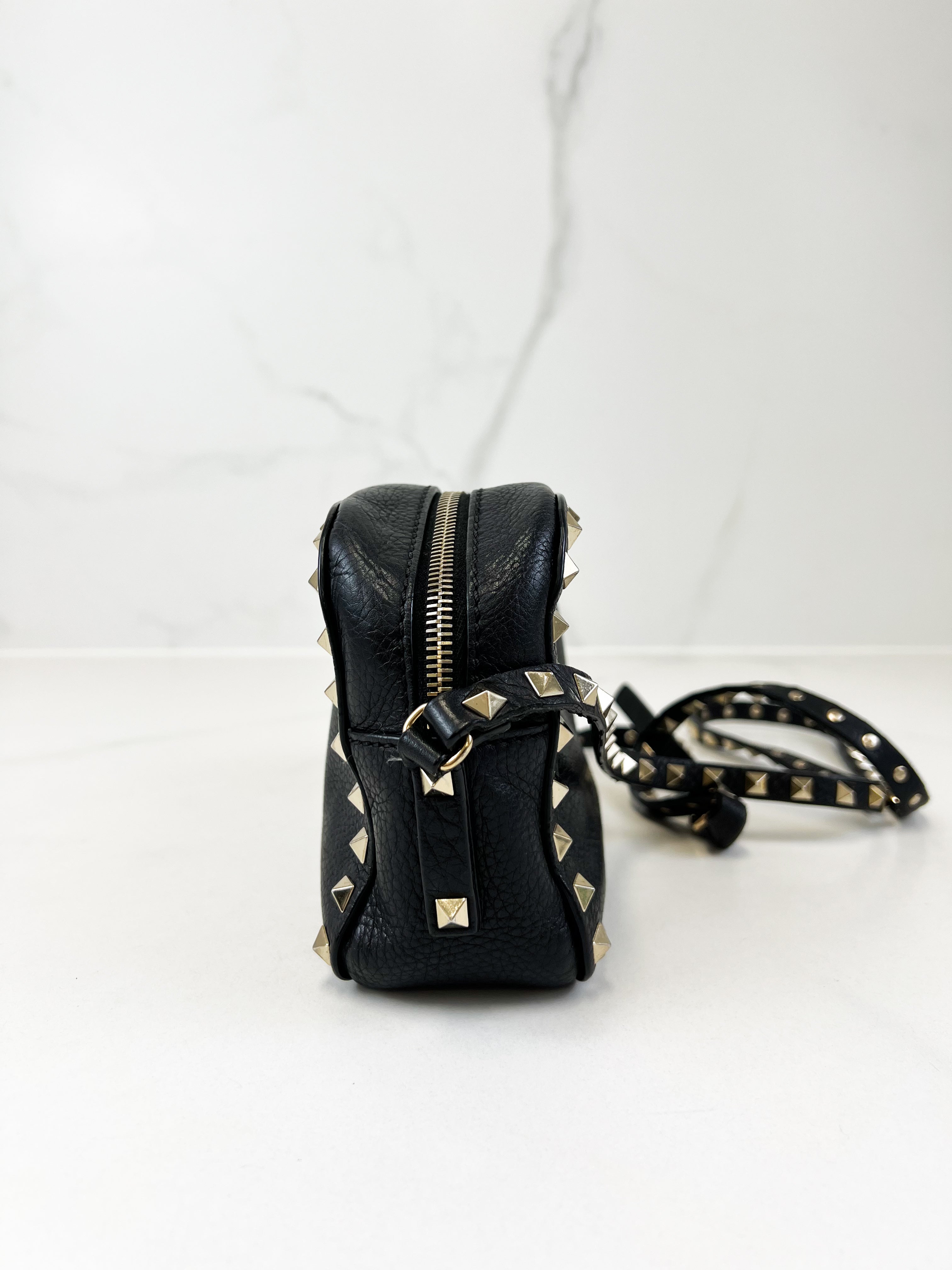 Valentino Garavani Black Rockstud Crossbody Bag