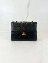 Chanel Lambskin Quilted CC Chain Shoulder Bag