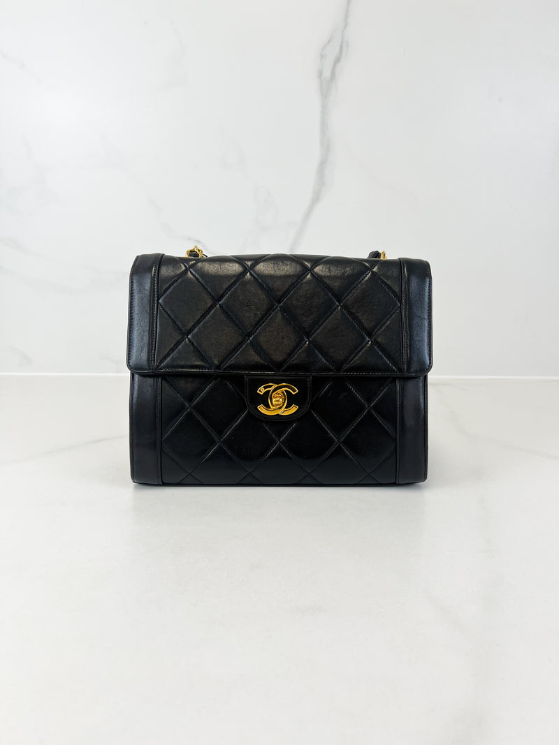 Chanel Lambskin Quilted CC Chain Shoulder Bag