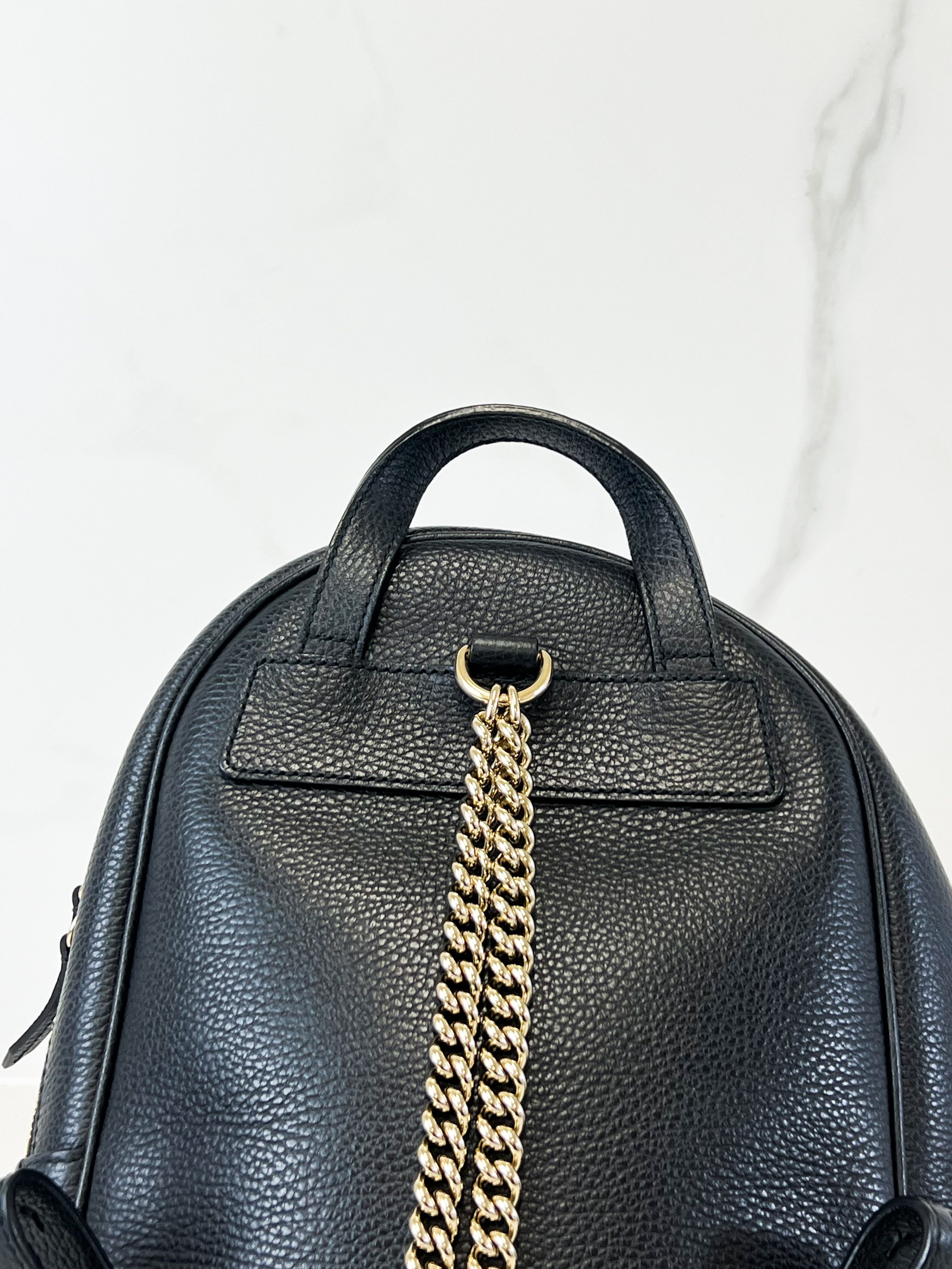 Gucci Soho Grained Leather Backpack