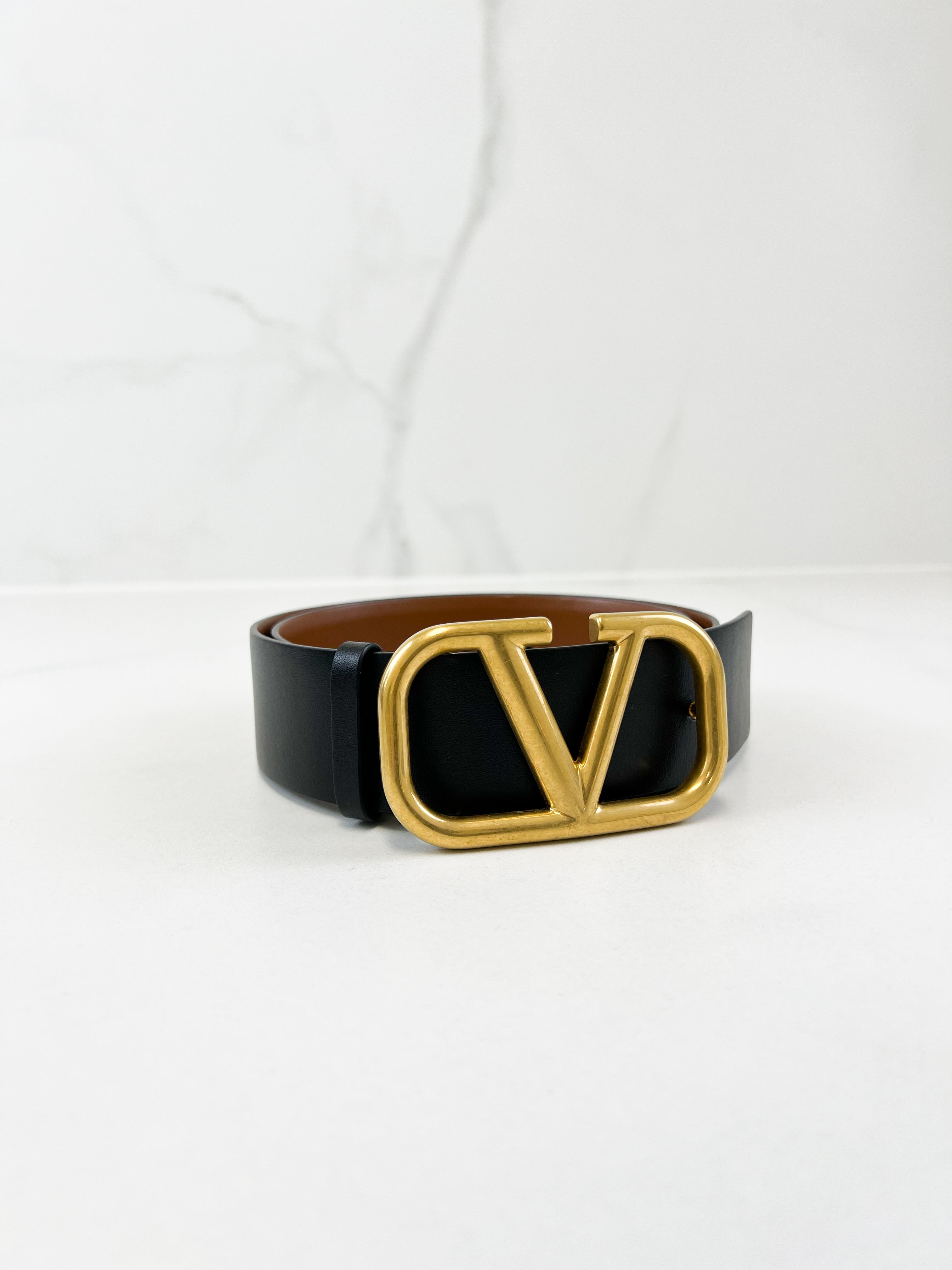 Valentino VLogo Belt in Calfskin