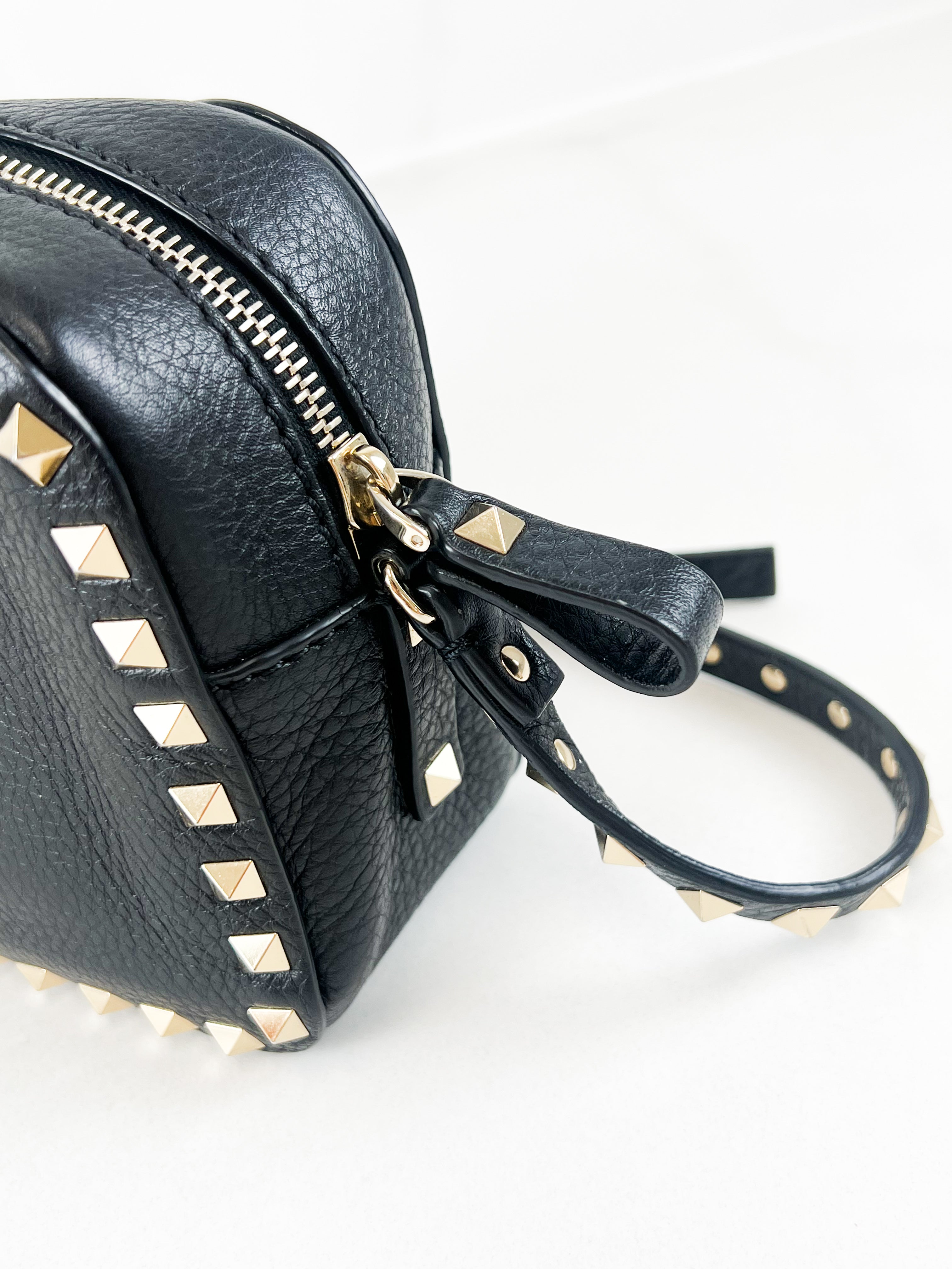 Valentino Garavani Black Rockstud Crossbody Bag