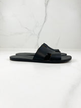 Hermes Black Izmir Sandal Size 42.5