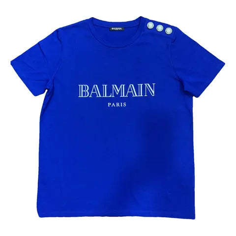 Balmain Blue T-Shirt Size 38