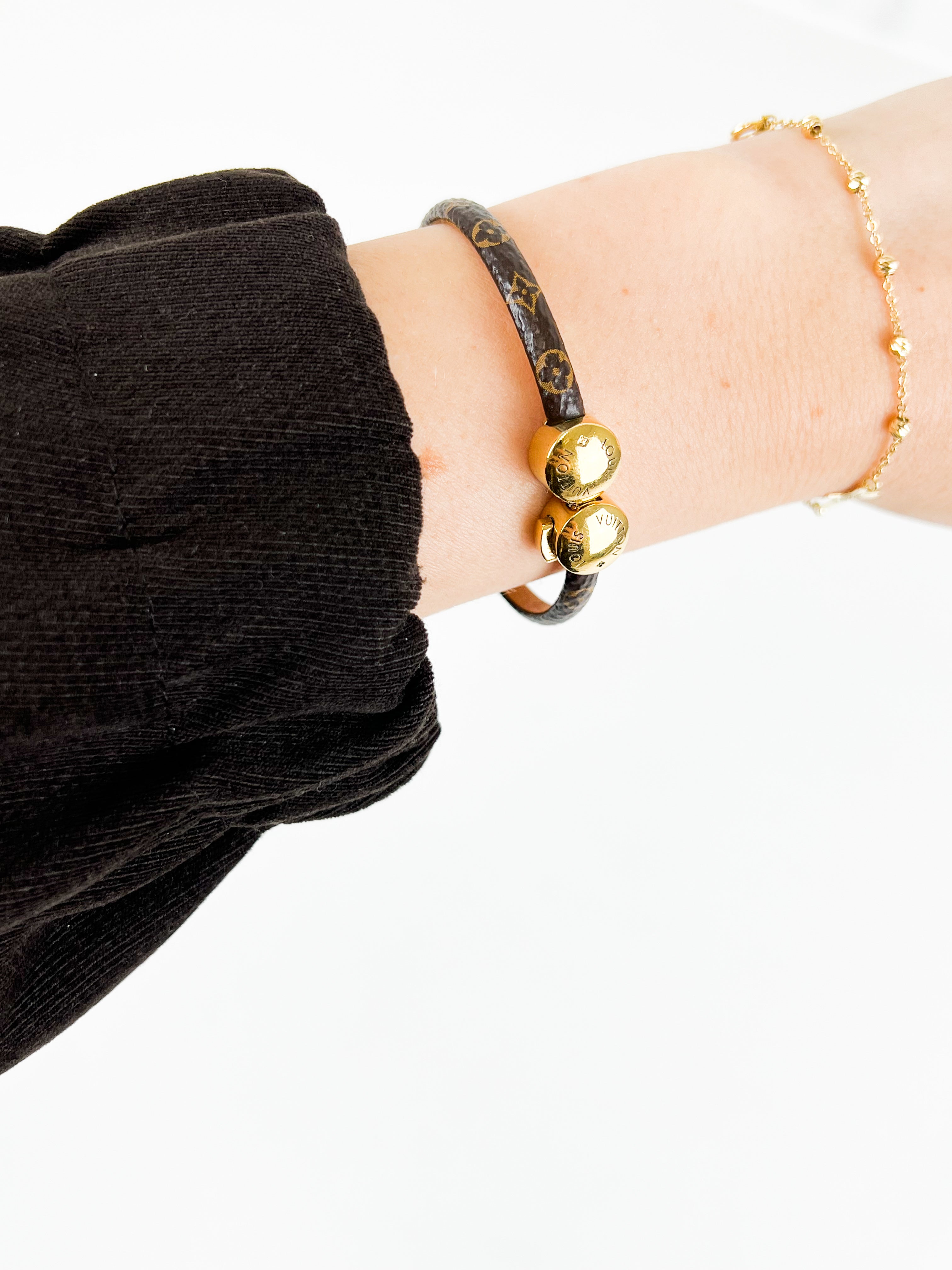 Louis Vuitton Monogram Leather Bracelet