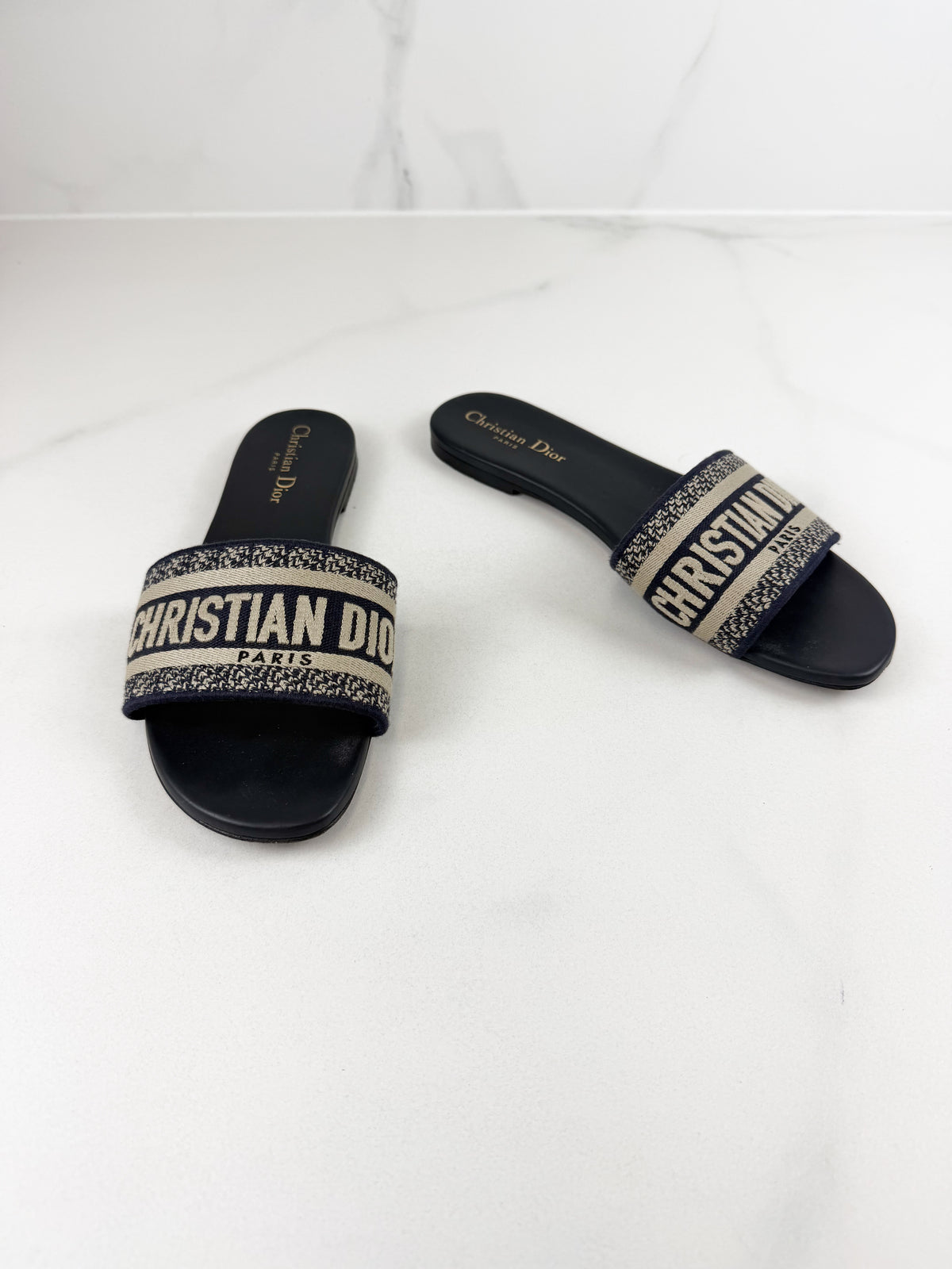 Christian Dior Dway Slides Size 39.5