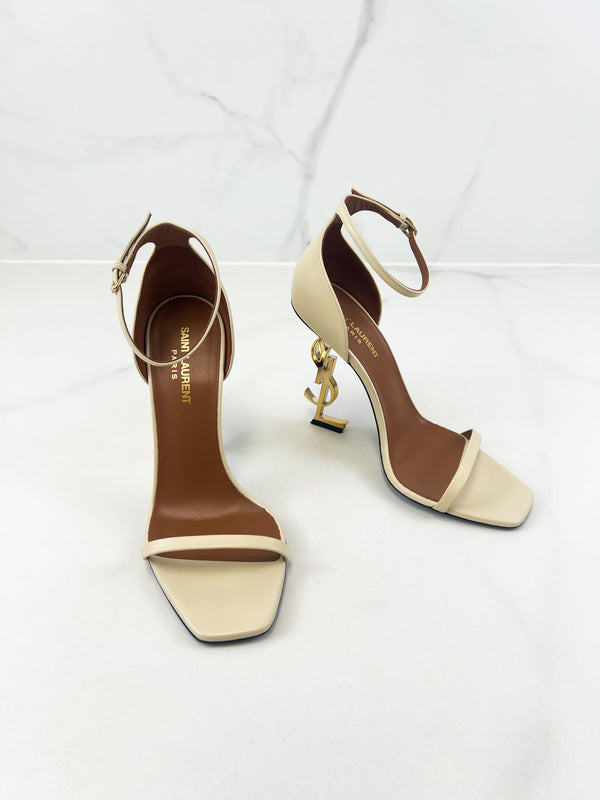 Saint Laurent Opyum Leather Sandal Size 39