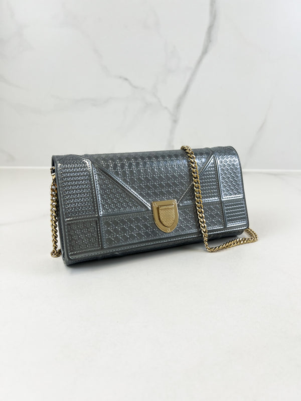 Christian Dior Silver Diorama WOC