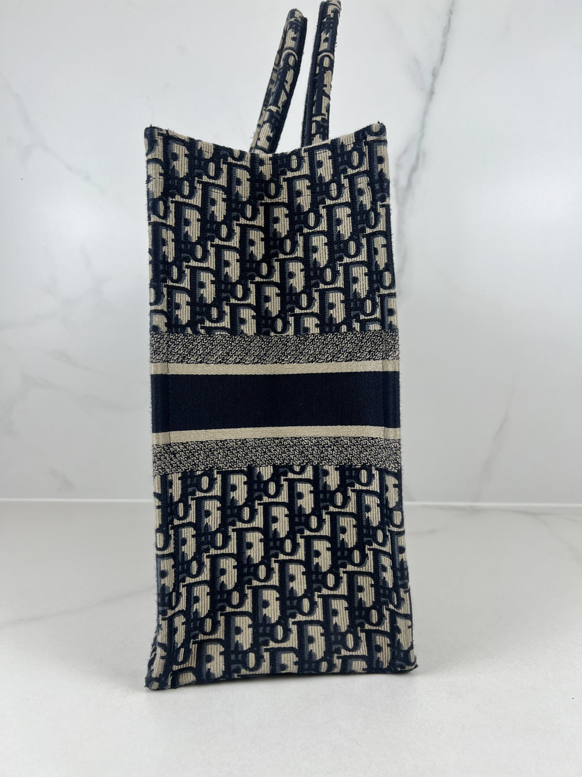 Christian Dior Large Blue Oblique Book Tote