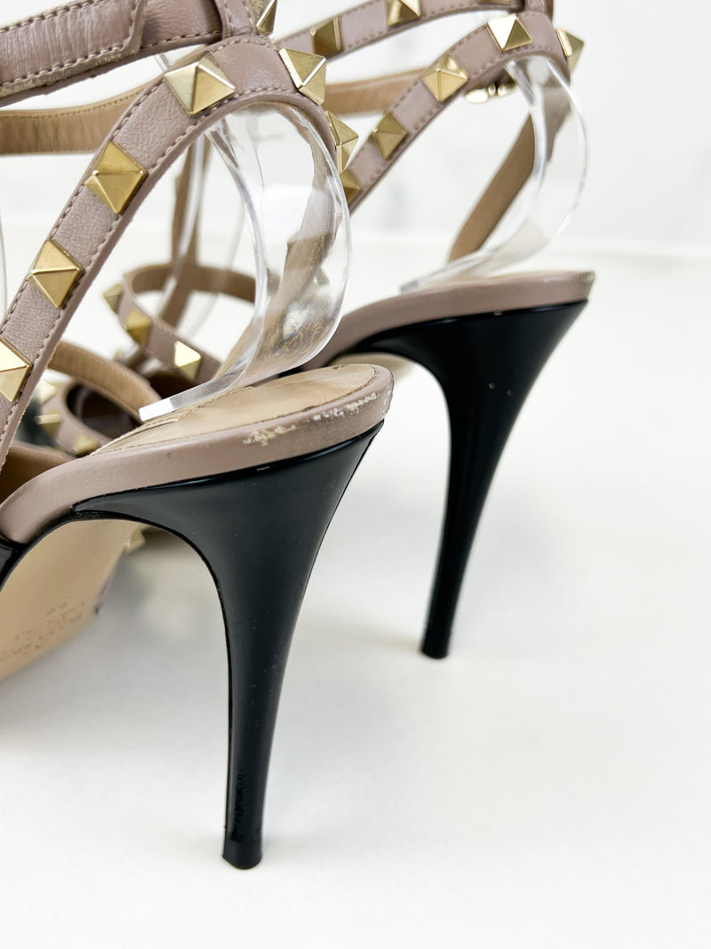 Valentino Black Rockstud Pumps Size 39