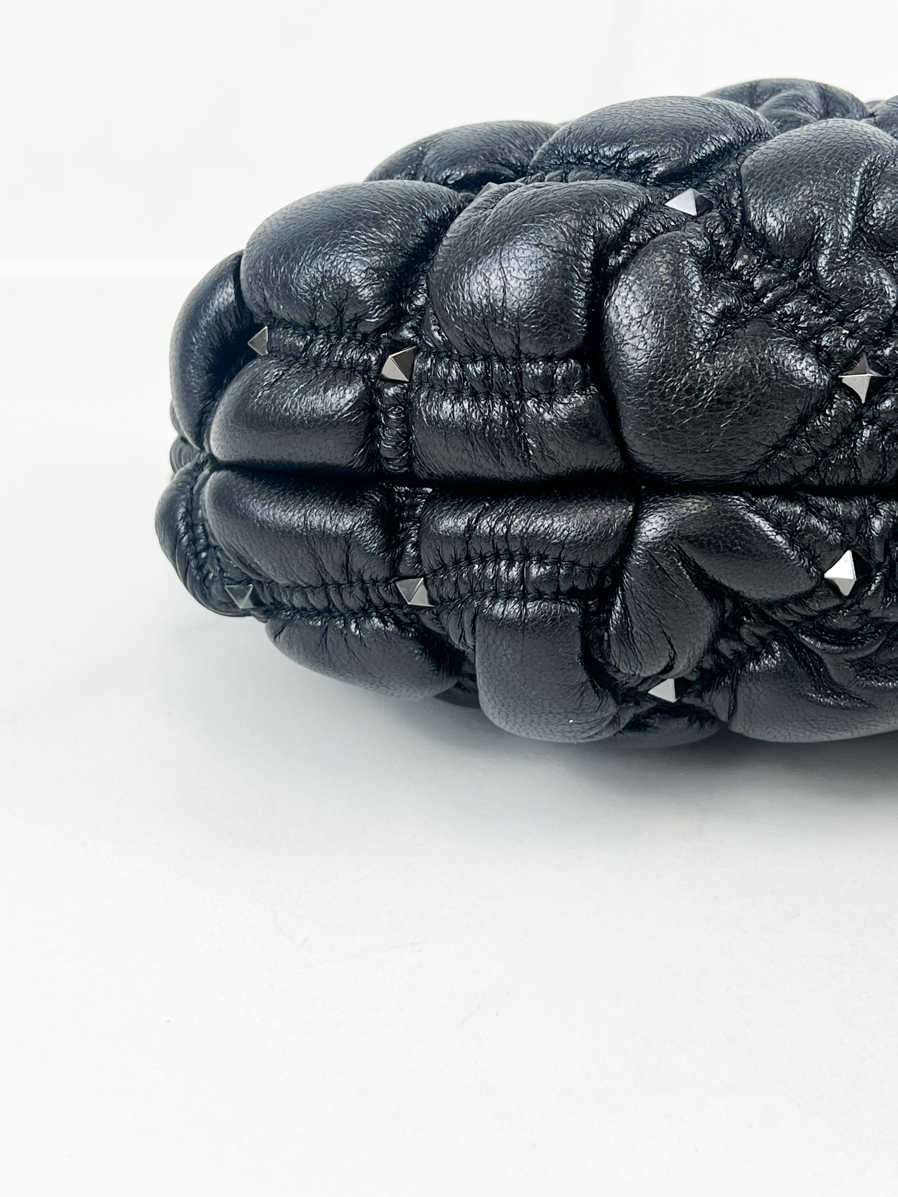 Valentino Garavani Rockstud Spike Nappa Leather Clutch